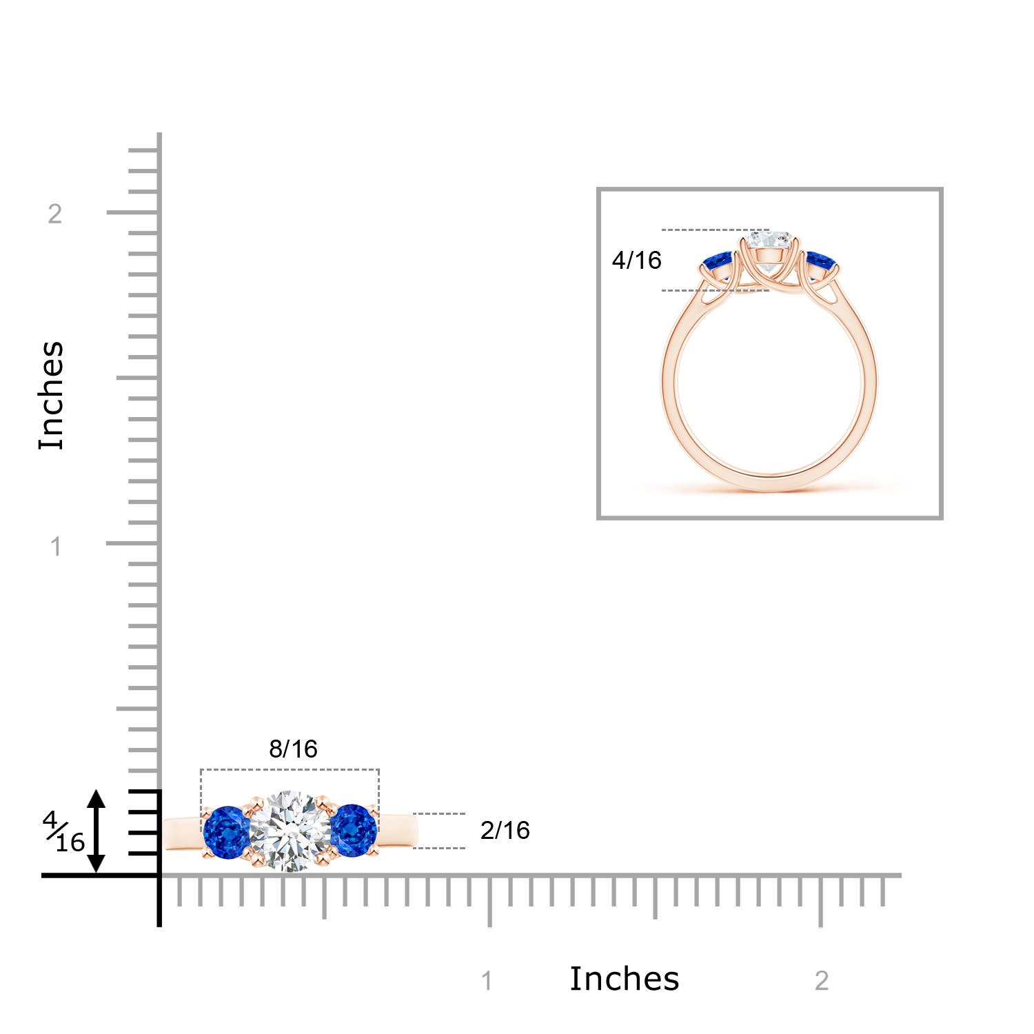 G, VS2 / 1.46 CT / 14 KT Rose Gold