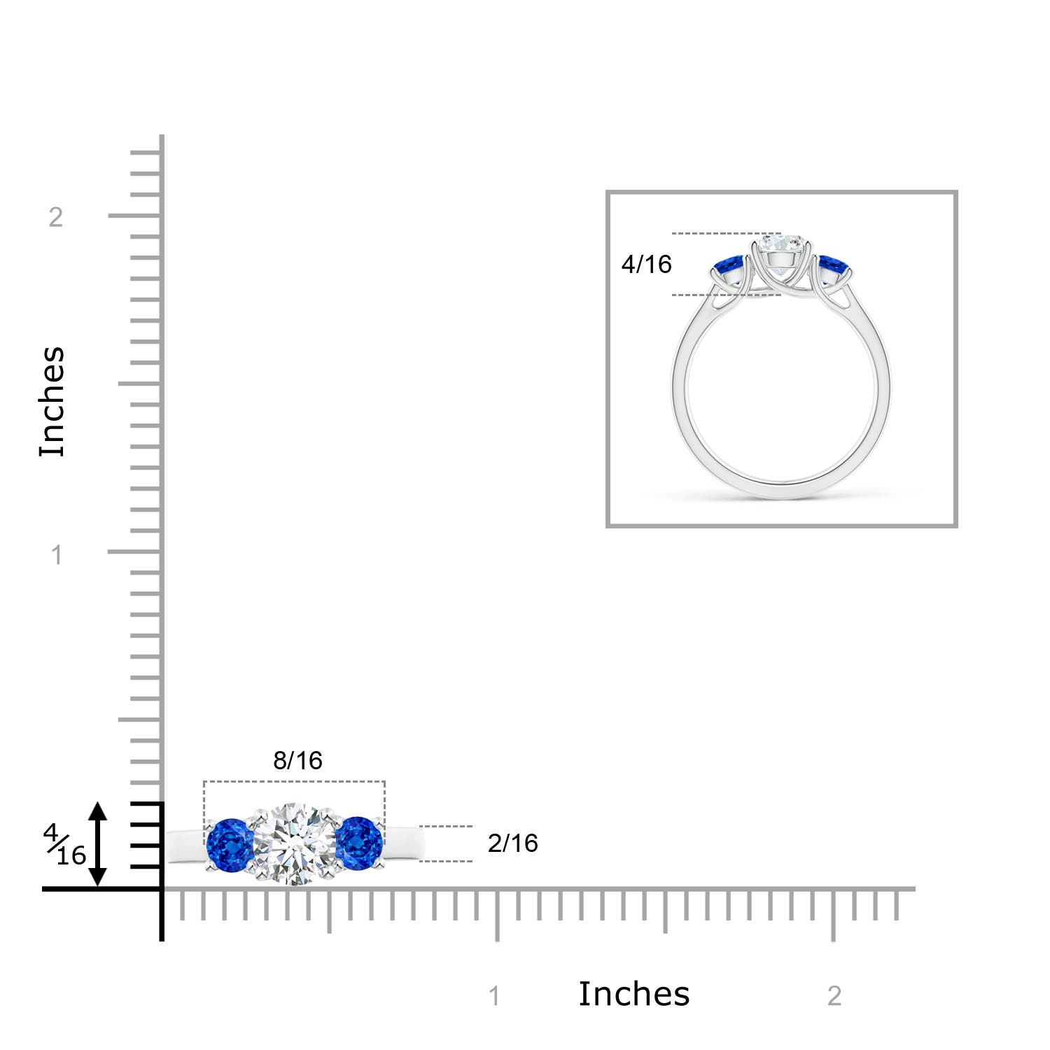 G, VS2 / 1.46 CT / 14 KT White Gold