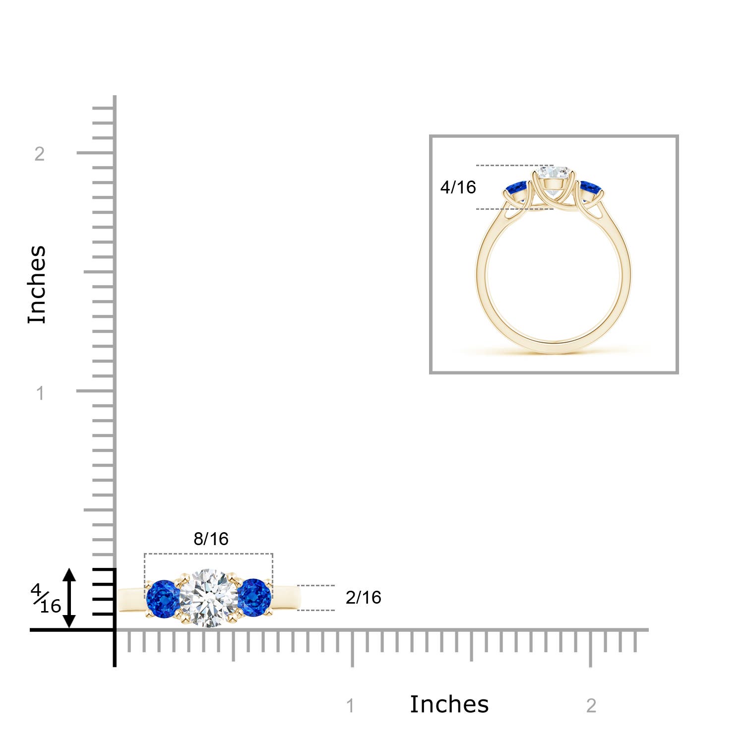 G, VS2 / 1.46 CT / 14 KT Yellow Gold