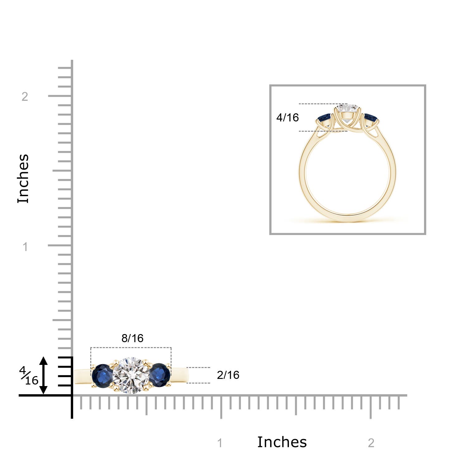 I-J, I1-I2 / 1.46 CT / 14 KT Yellow Gold