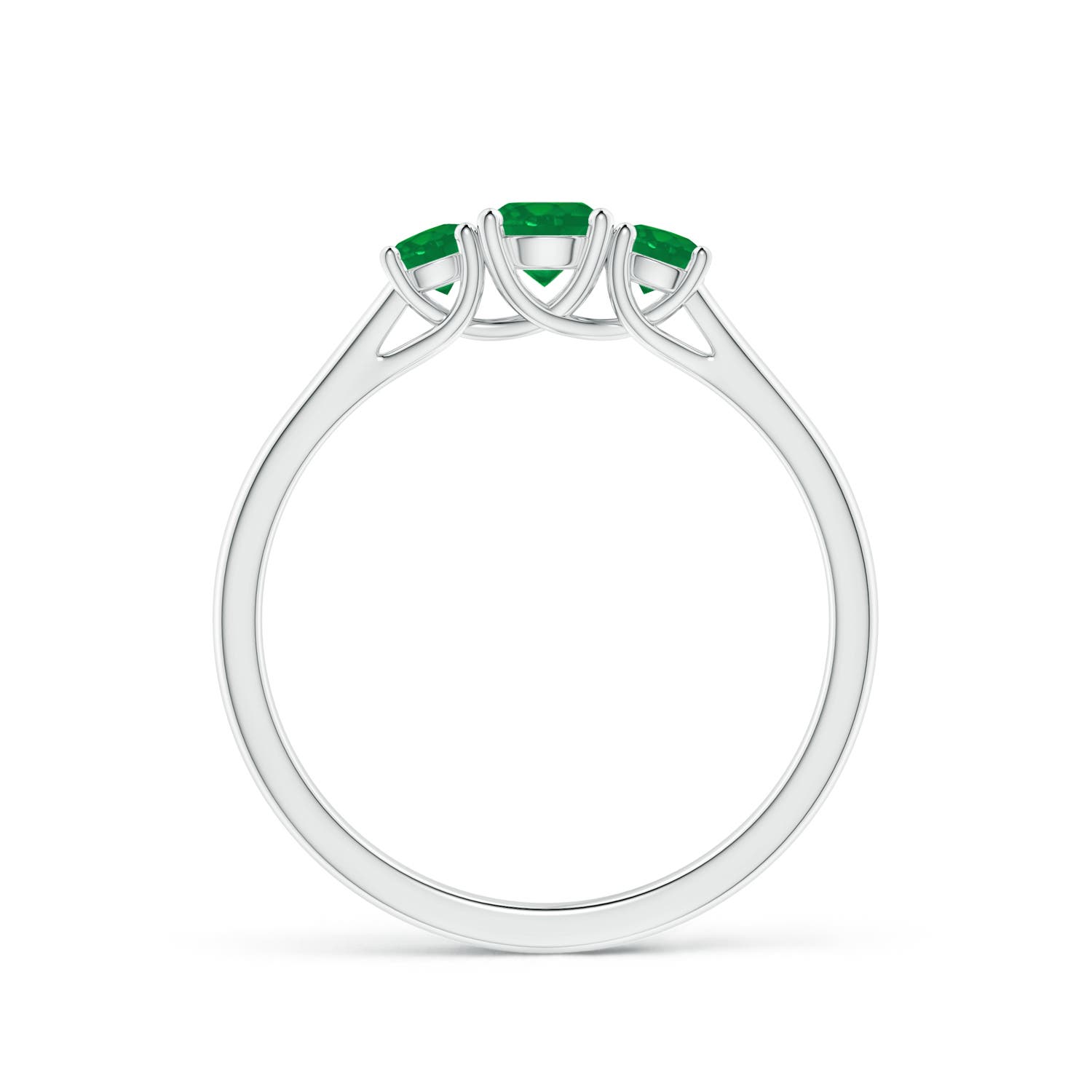 AA - Emerald / 0.44 CT / 14 KT White Gold