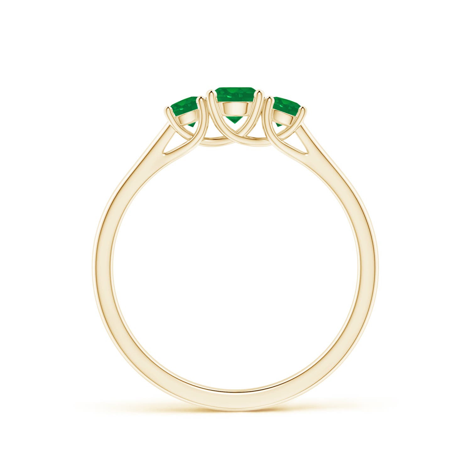 AA - Emerald / 0.44 CT / 14 KT Yellow Gold