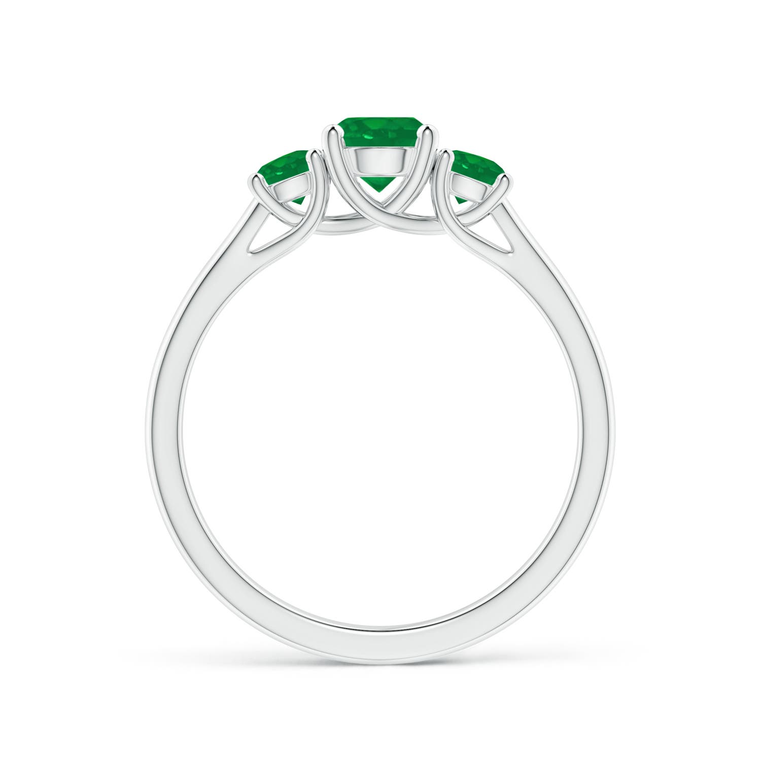 AA - Emerald / 0.75 CT / 14 KT White Gold