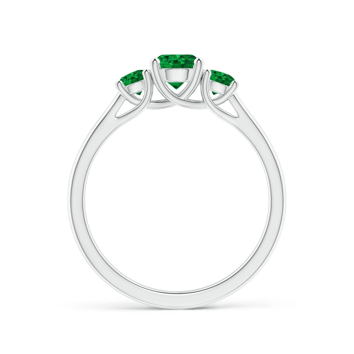 AAAA - Emerald / 0.75 CT / 14 KT White Gold