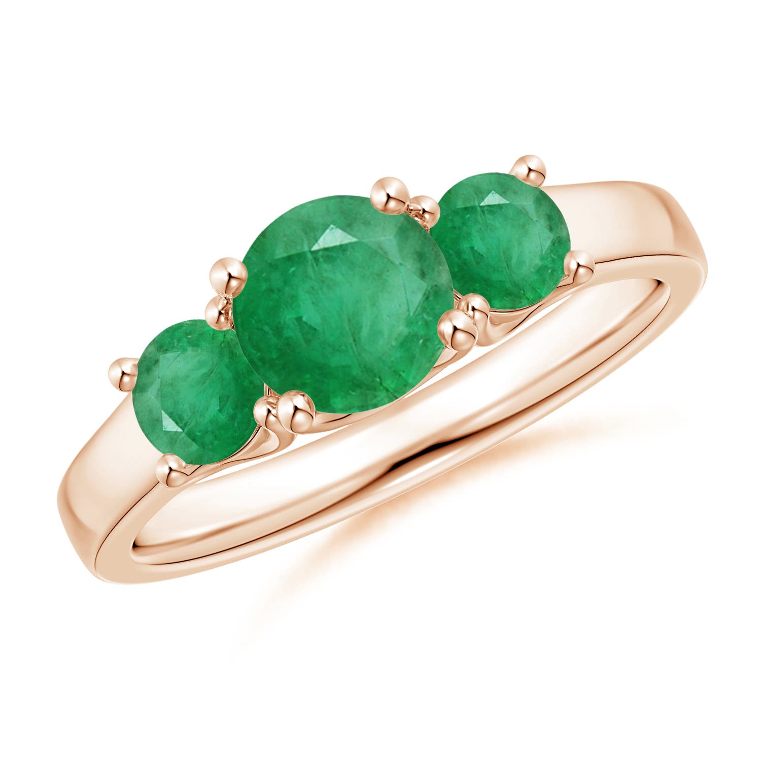 A - Emerald / 1.23 CT / 14 KT Rose Gold