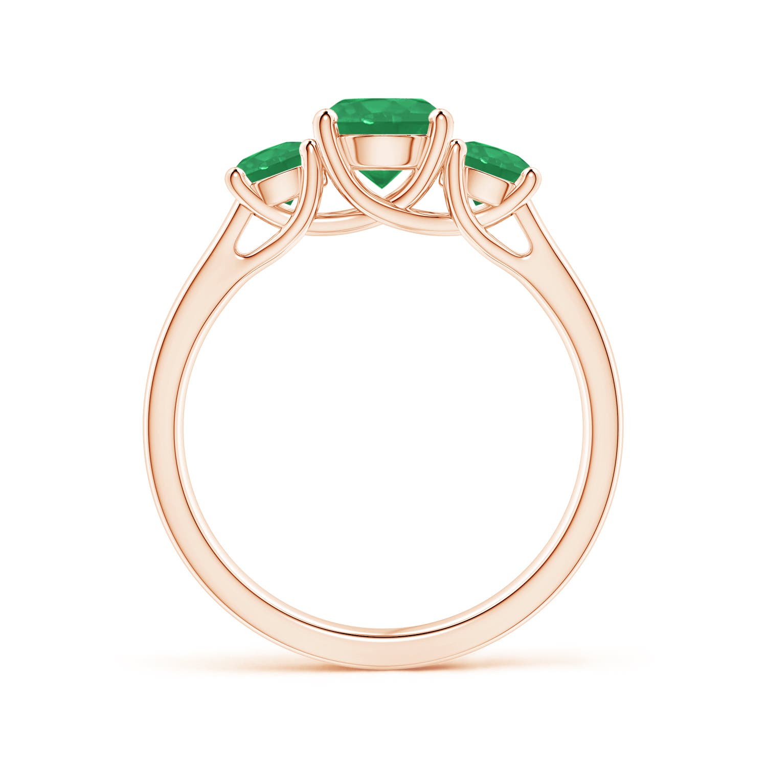 A - Emerald / 1.23 CT / 14 KT Rose Gold