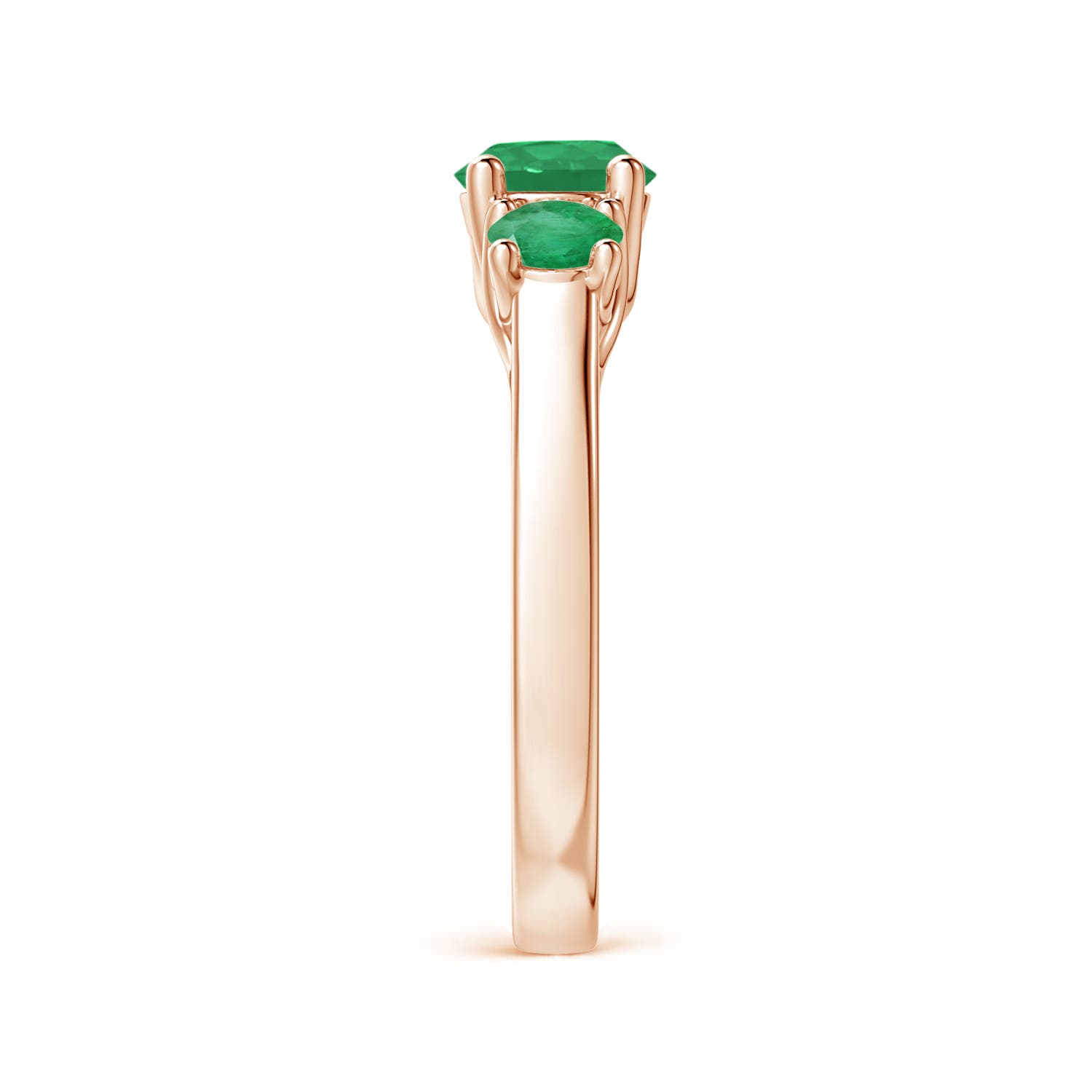 A - Emerald / 1.23 CT / 14 KT Rose Gold