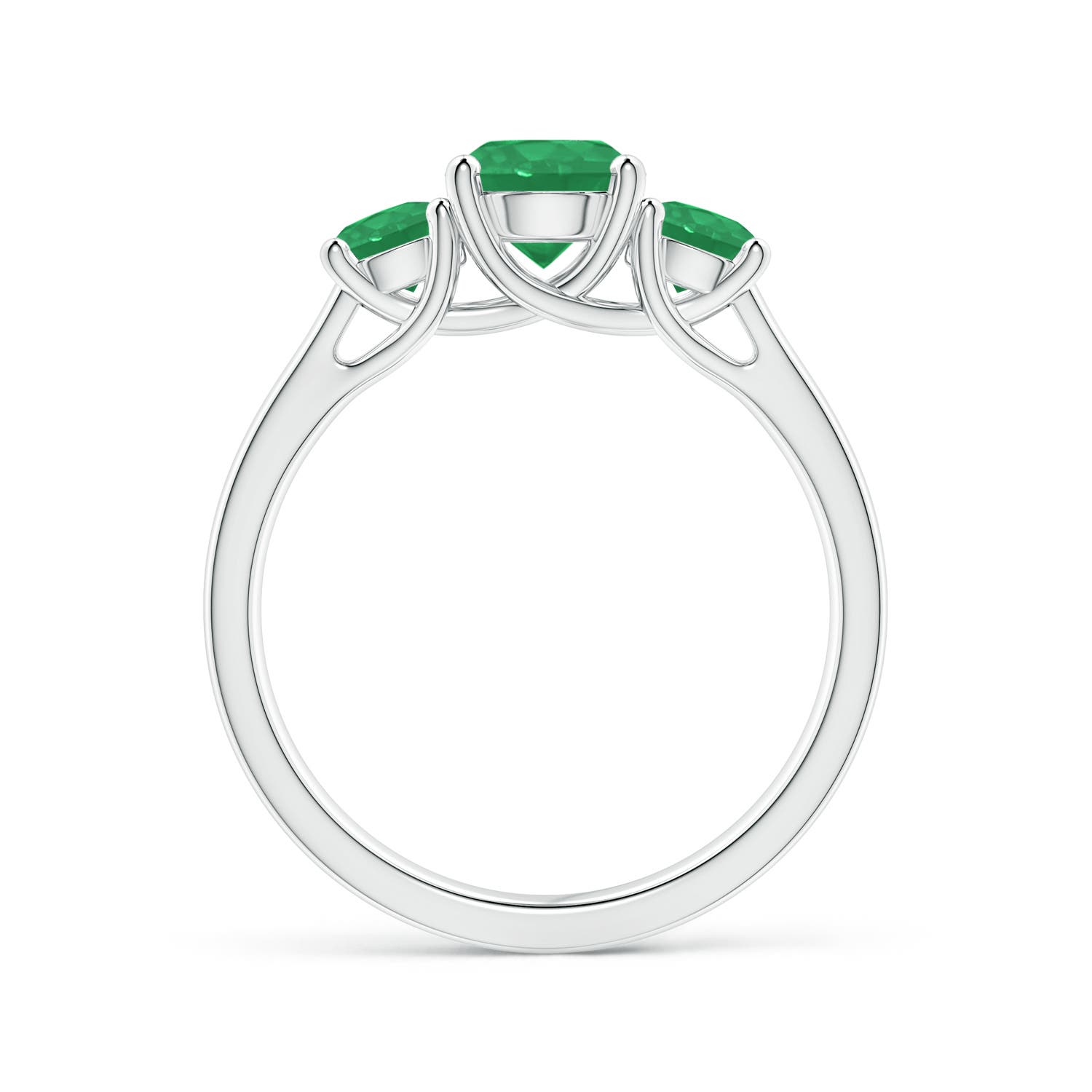 A - Emerald / 1.23 CT / 14 KT White Gold