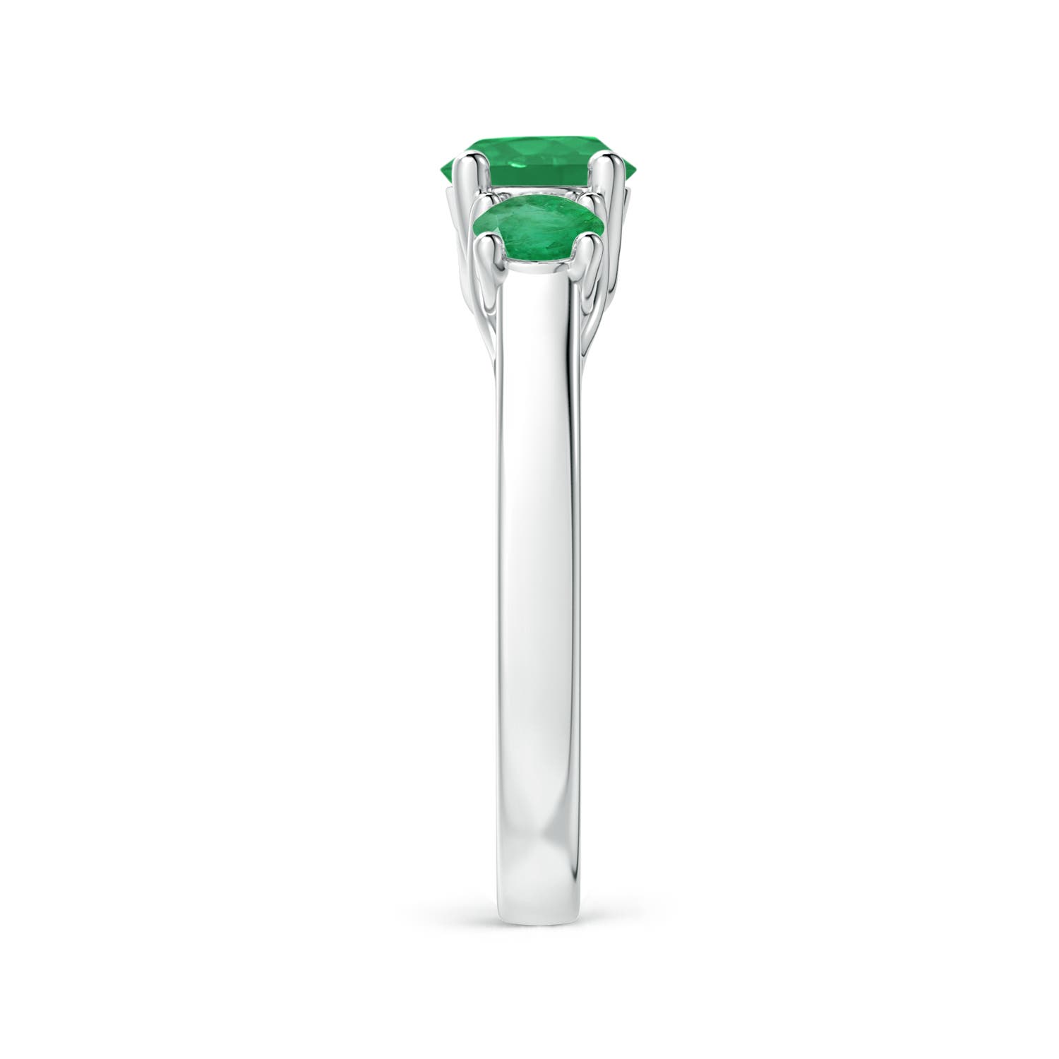 A - Emerald / 1.23 CT / 14 KT White Gold