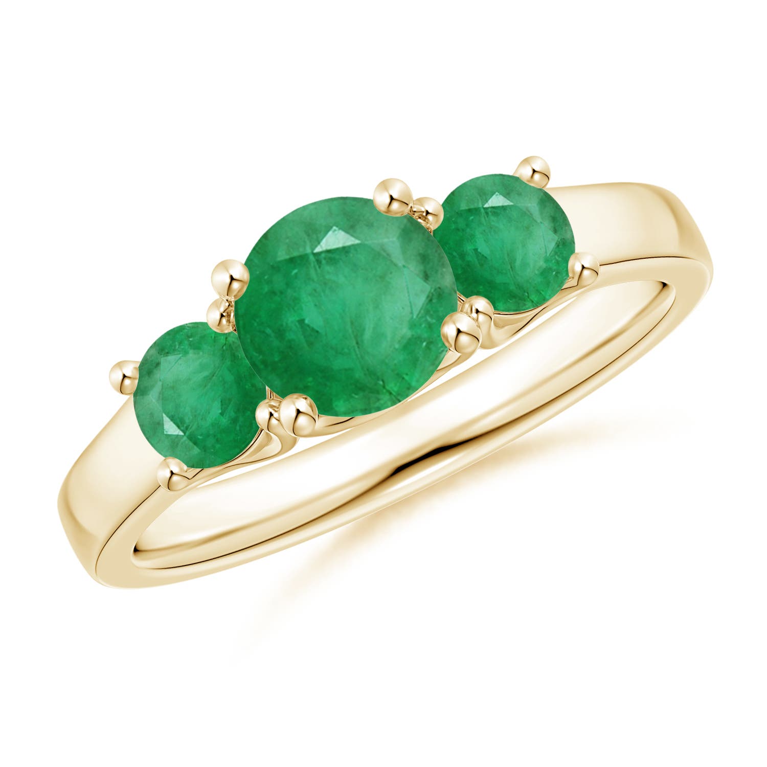 A - Emerald / 1.23 CT / 14 KT Yellow Gold