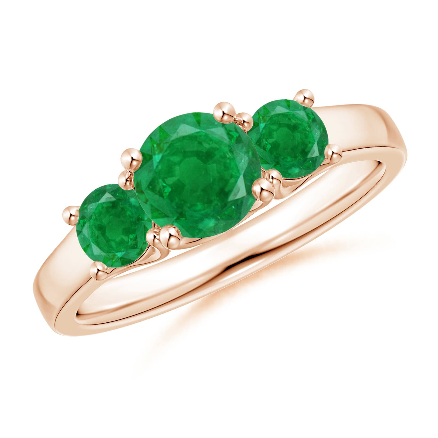 AA - Emerald / 1.23 CT / 14 KT Rose Gold