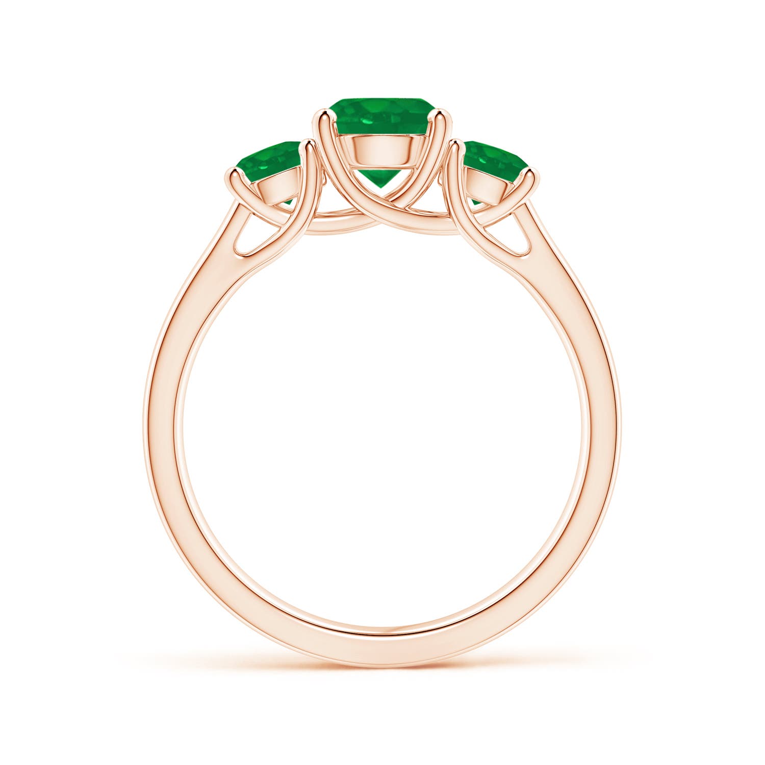 AA - Emerald / 1.23 CT / 14 KT Rose Gold