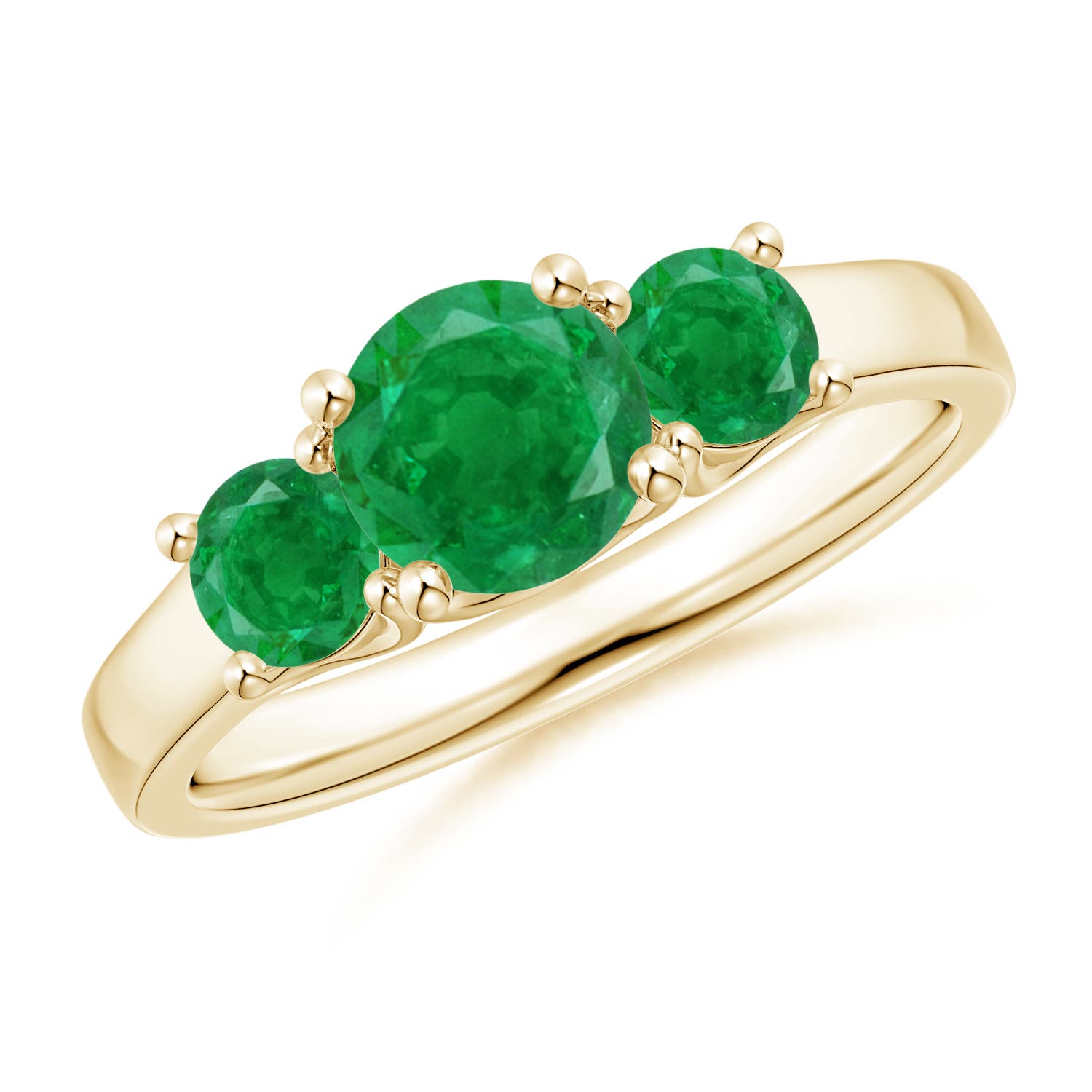 AA - Emerald / 1.23 CT / 14 KT Yellow Gold