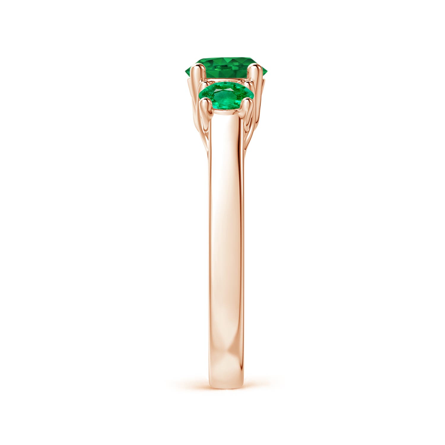 AAA - Emerald / 1.23 CT / 14 KT Rose Gold