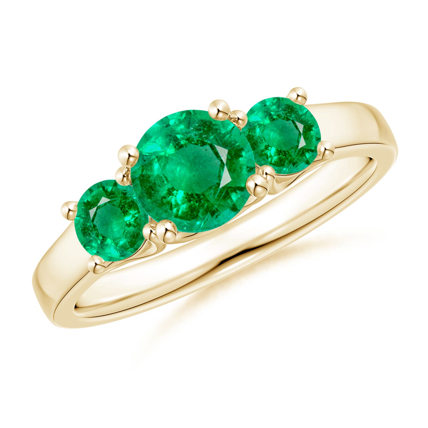 AAA - Emerald / 1.23 CT / 14 KT Yellow Gold