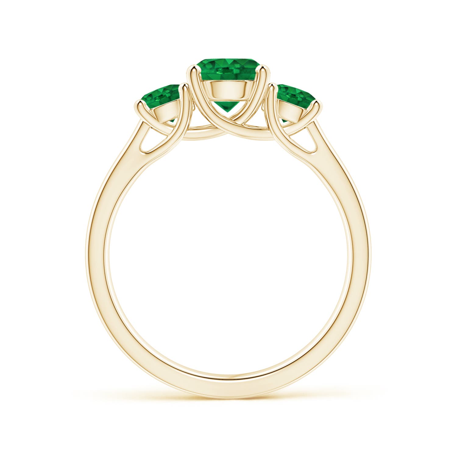 AAA - Emerald / 1.23 CT / 14 KT Yellow Gold