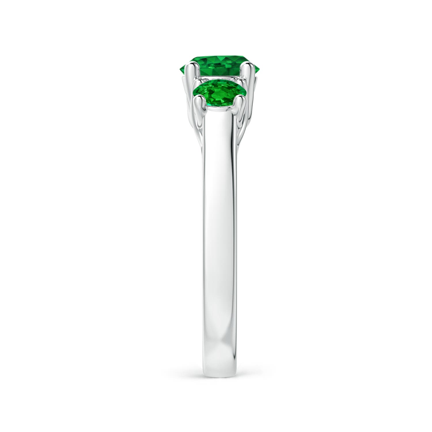 AAAA - Emerald / 1.23 CT / 14 KT White Gold