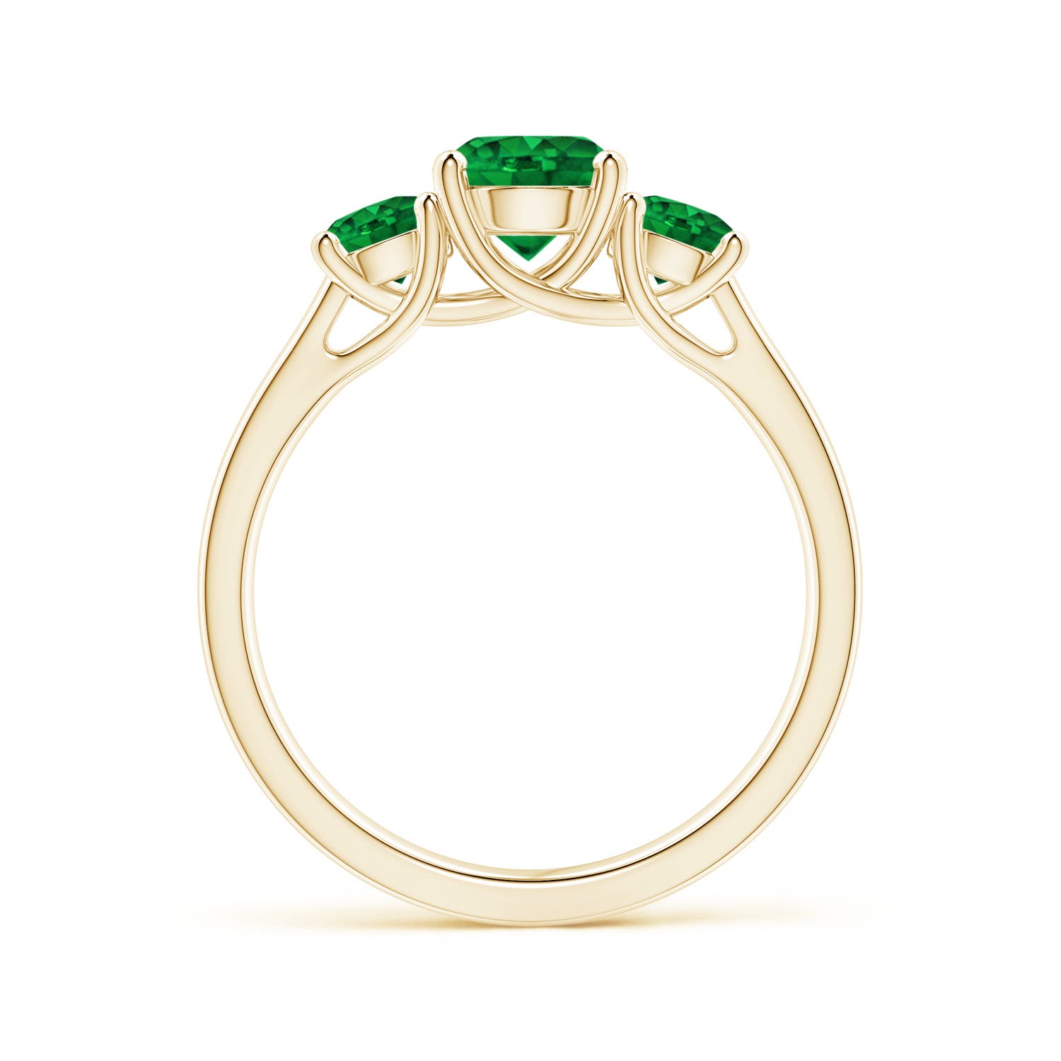 AAAA - Emerald / 1.23 CT / 14 KT Yellow Gold