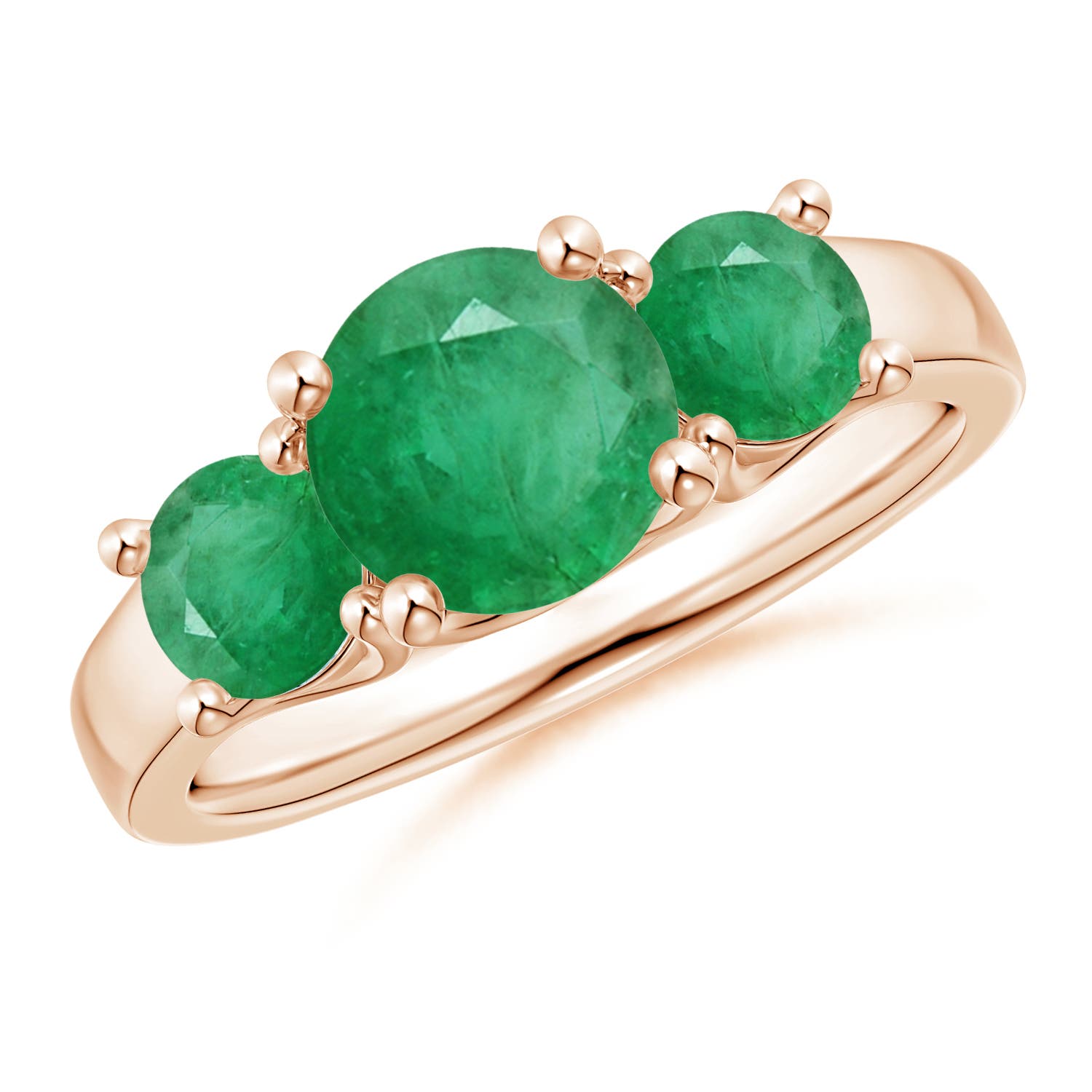 A - Emerald / 1.9 CT / 14 KT Rose Gold