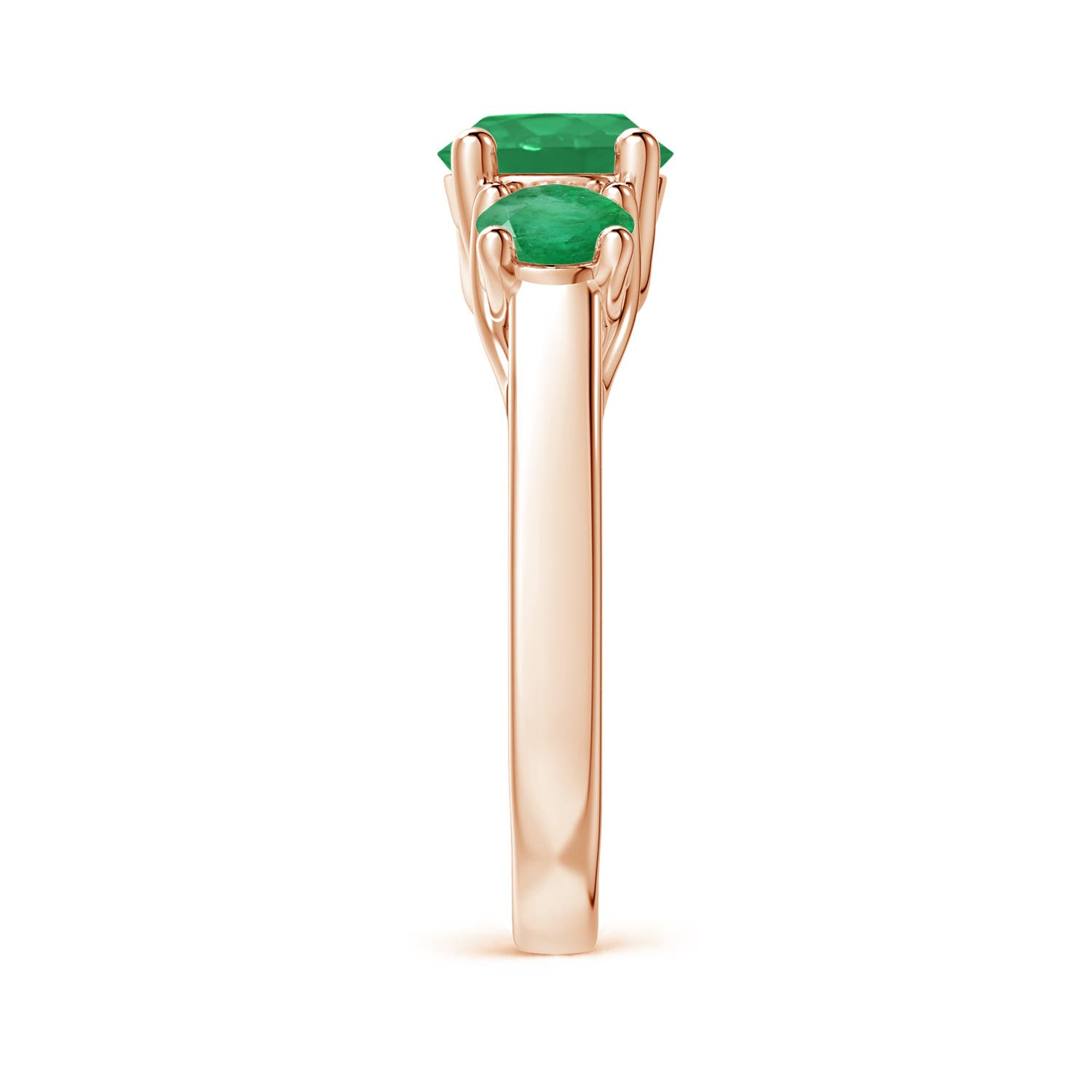 A - Emerald / 1.9 CT / 14 KT Rose Gold