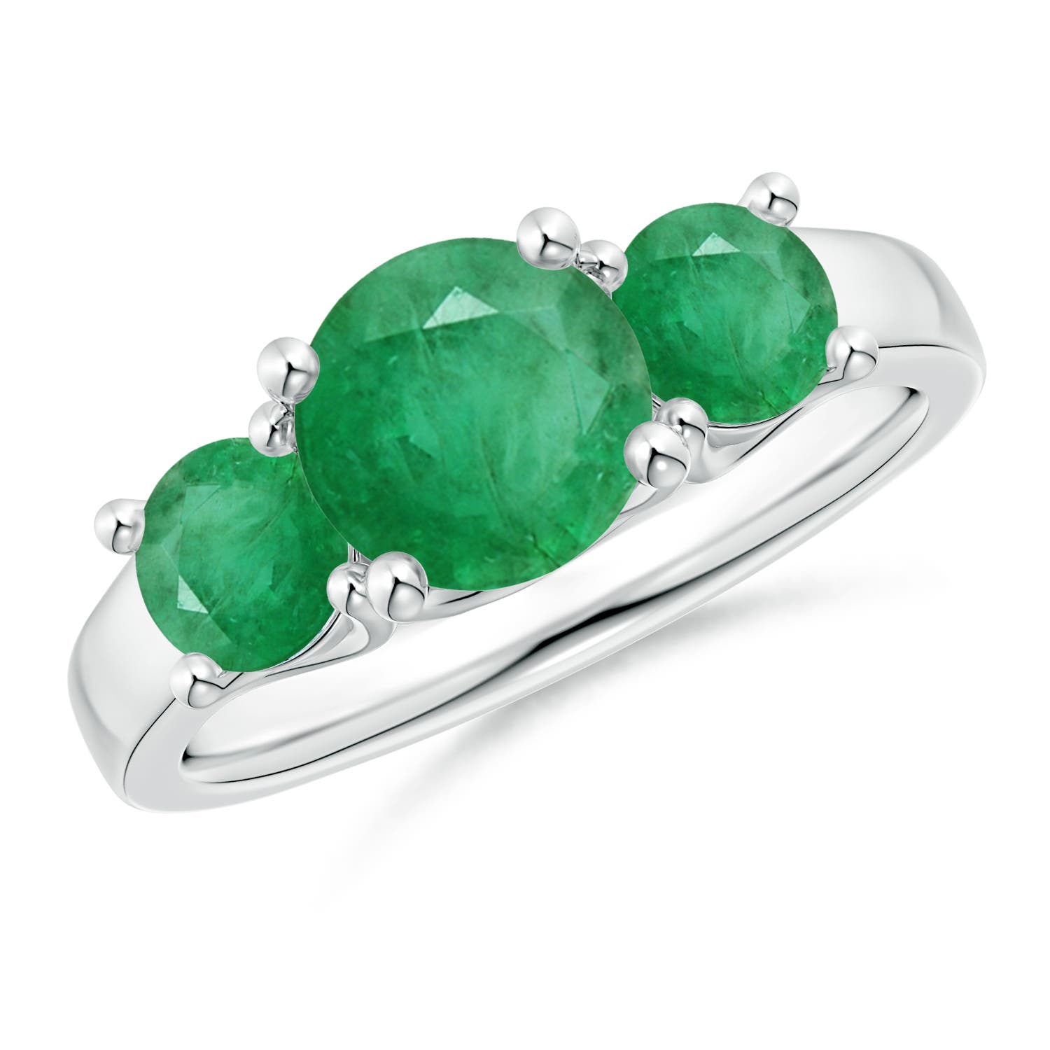 A - Emerald / 1.9 CT / 14 KT White Gold