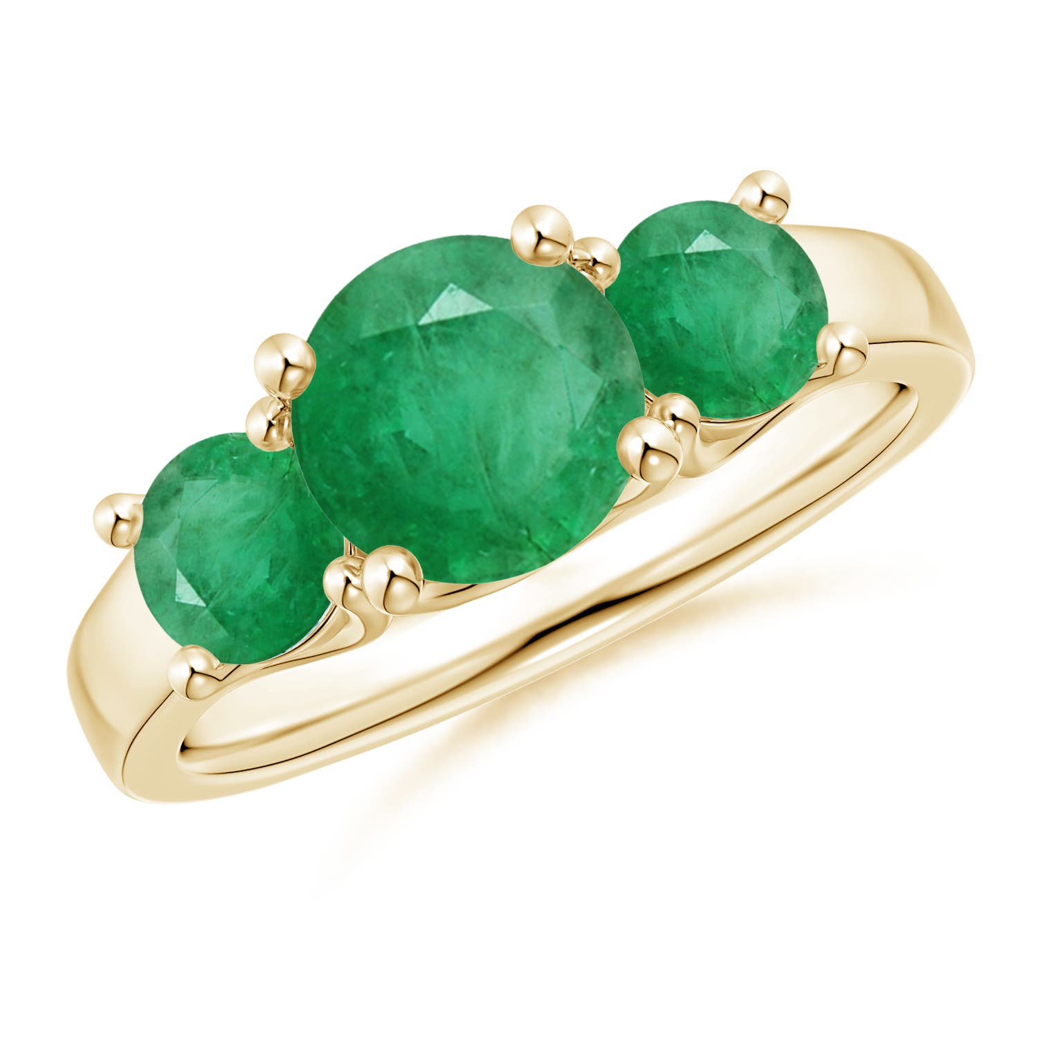 A - Emerald / 1.9 CT / 14 KT Yellow Gold