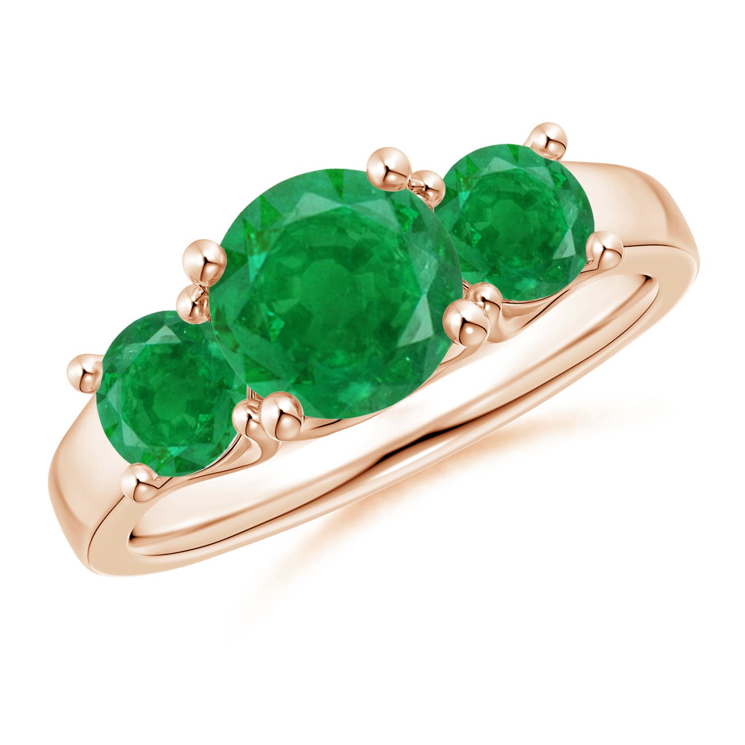 AA - Emerald / 1.9 CT / 14 KT Rose Gold