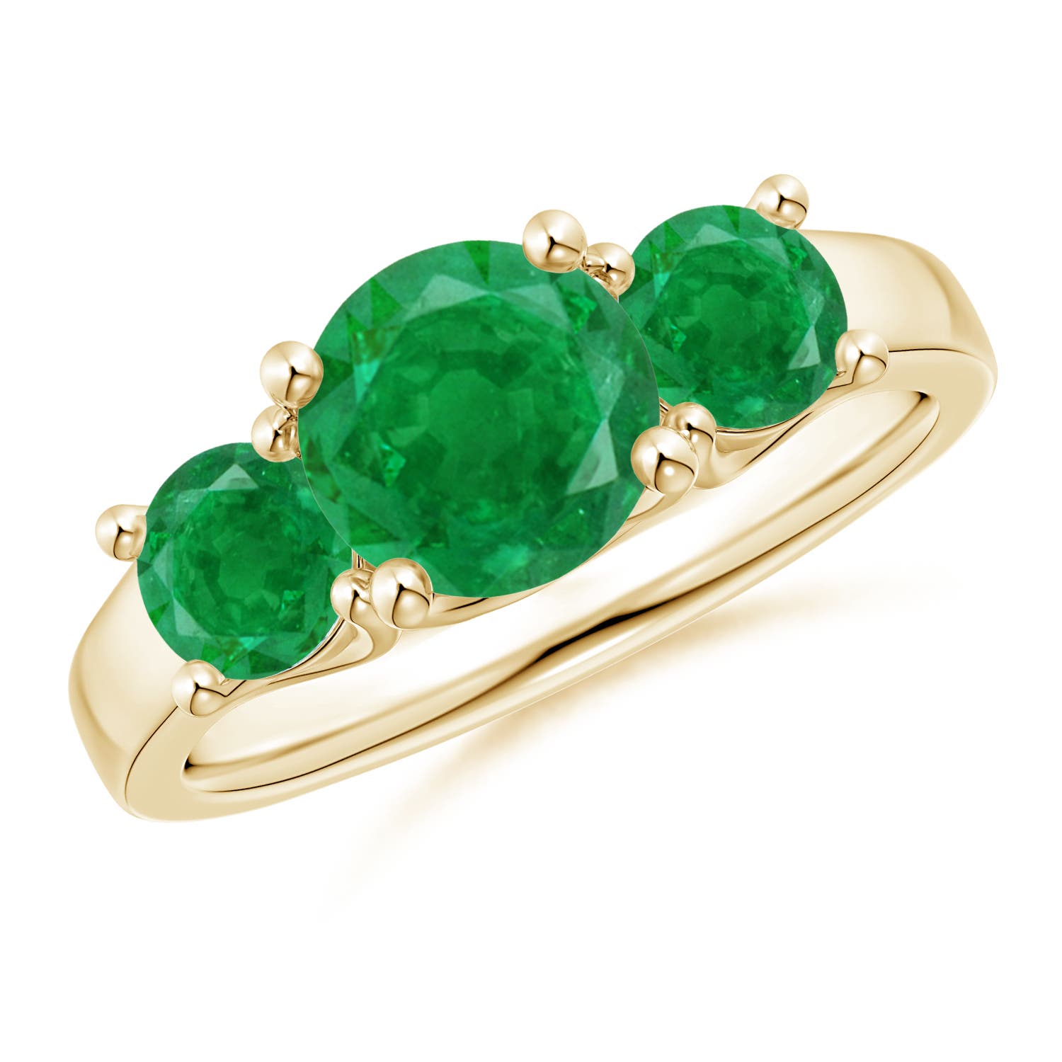 AA - Emerald / 1.9 CT / 14 KT Yellow Gold