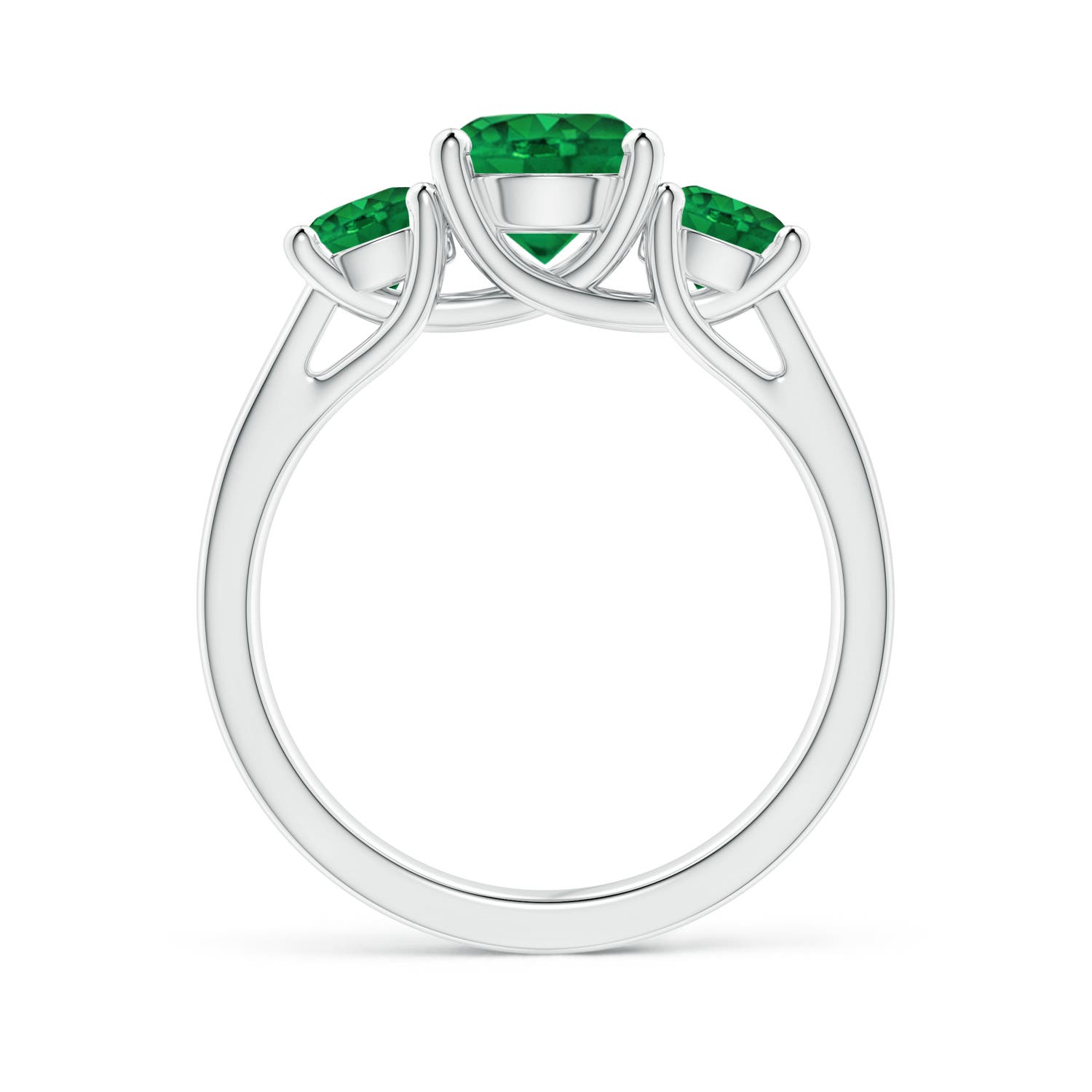 AAA - Emerald / 1.9 CT / 14 KT White Gold