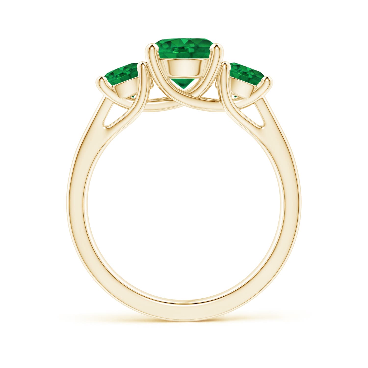 AAA - Emerald / 1.9 CT / 14 KT Yellow Gold