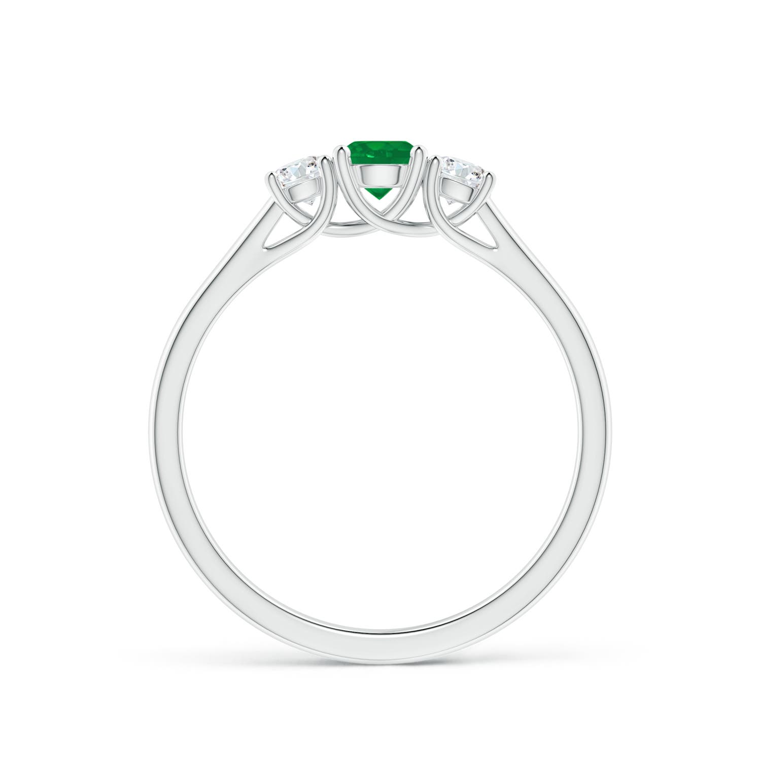 AA - Emerald / 0.45 CT / 14 KT White Gold