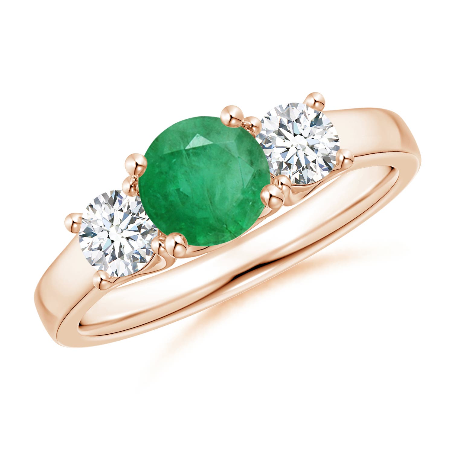 A - Emerald / 1.21 CT / 14 KT Rose Gold