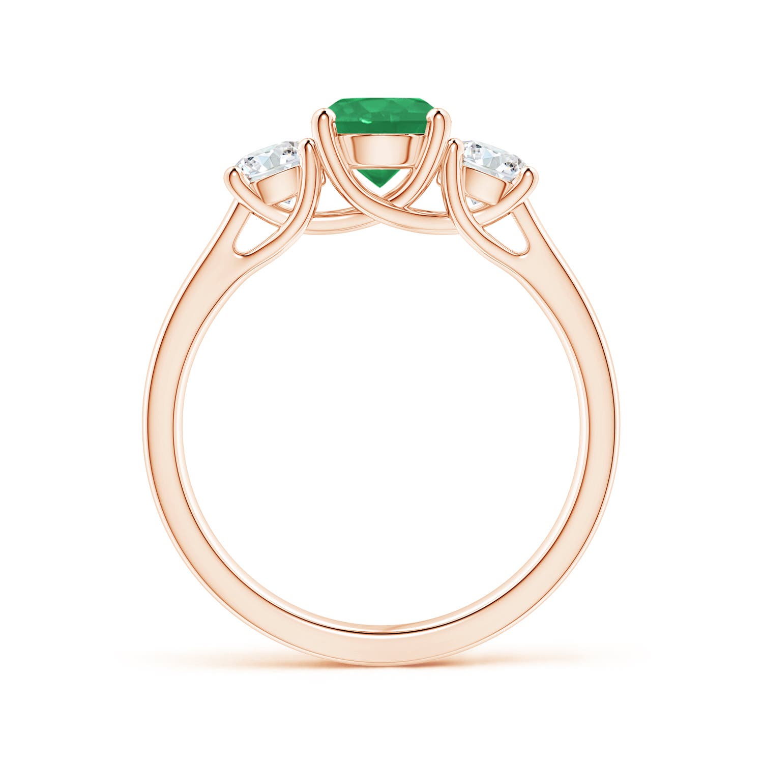 A - Emerald / 1.21 CT / 14 KT Rose Gold