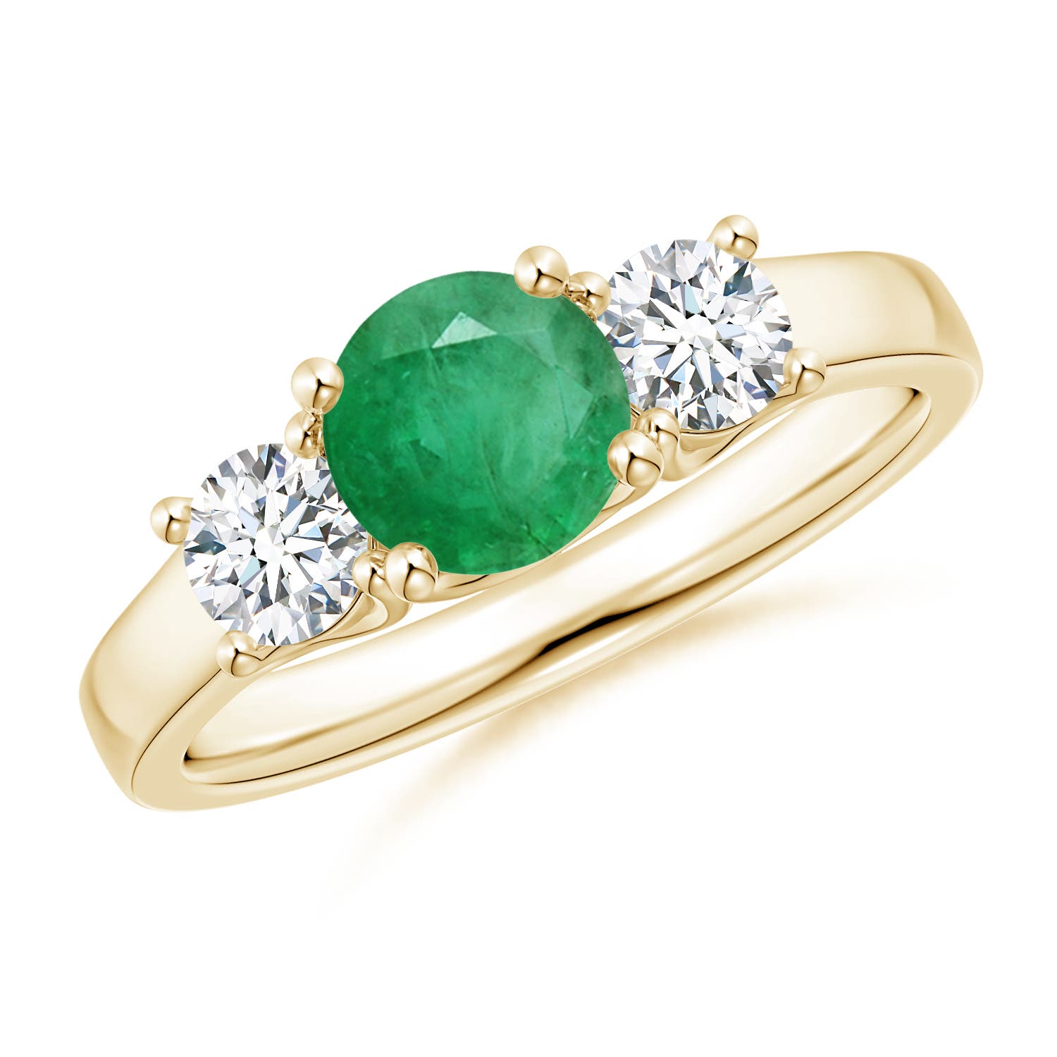 A - Emerald / 1.21 CT / 14 KT Yellow Gold