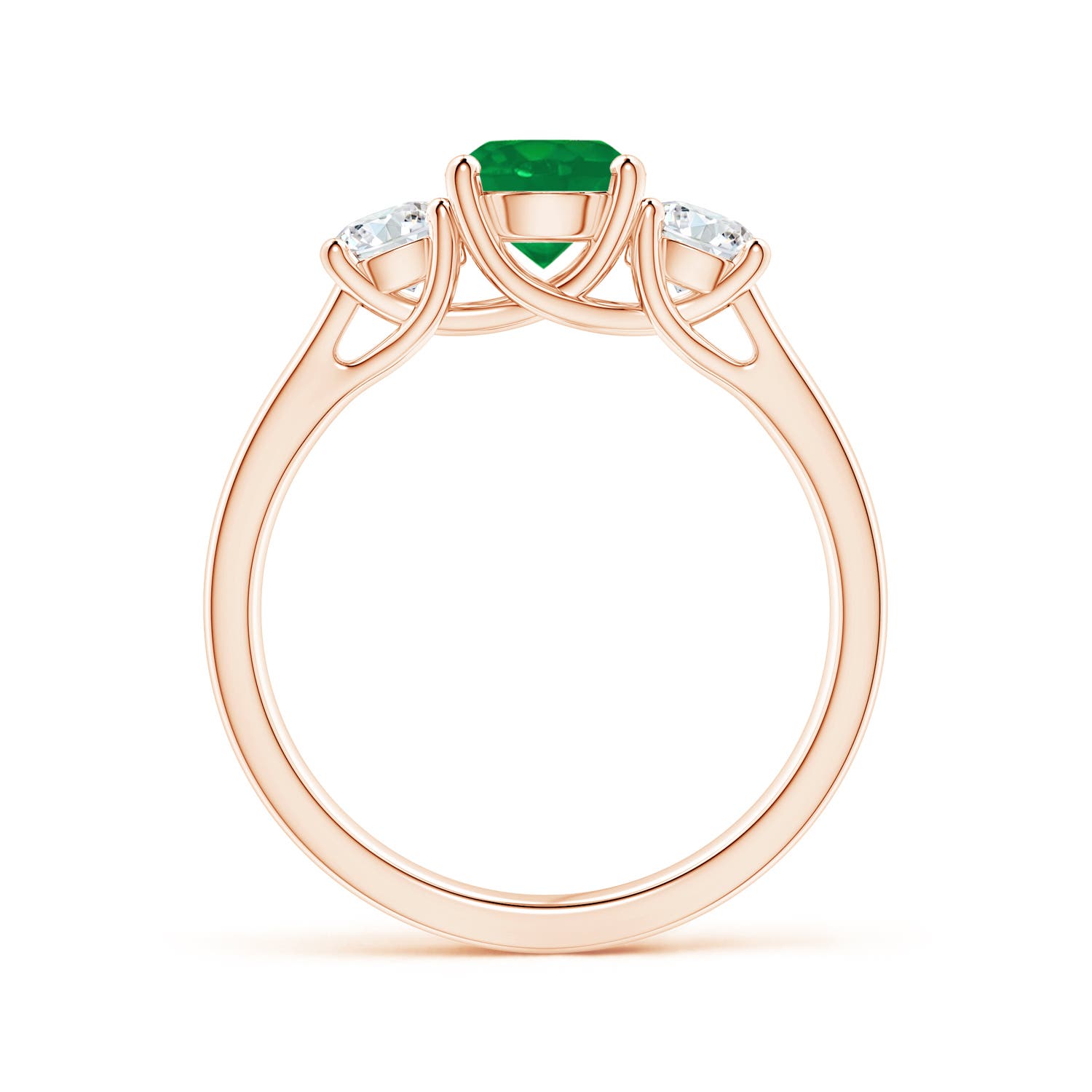 AA - Emerald / 1.21 CT / 14 KT Rose Gold