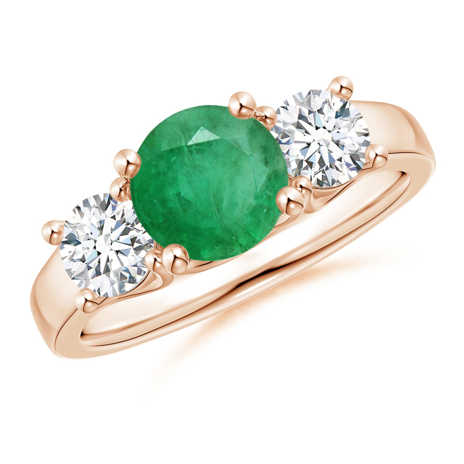 A - Emerald / 1.9 CT / 14 KT Rose Gold