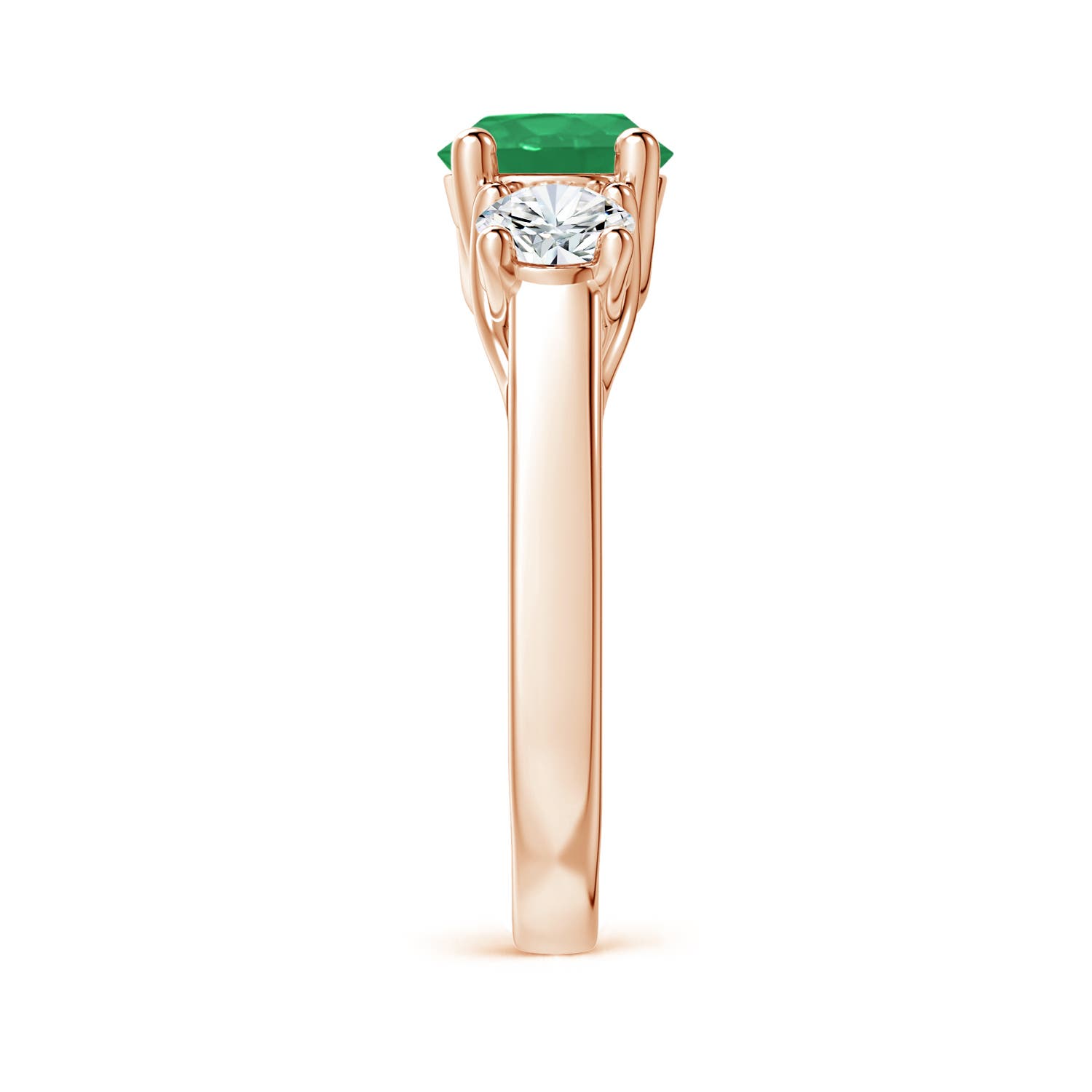 A - Emerald / 1.9 CT / 14 KT Rose Gold