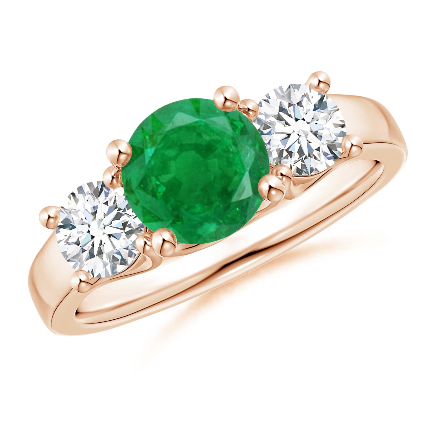 AA - Emerald / 1.9 CT / 14 KT Rose Gold