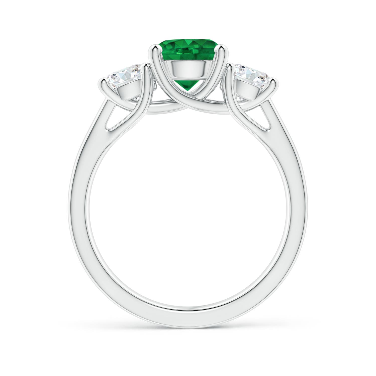 AAA - Emerald / 1.9 CT / 14 KT White Gold