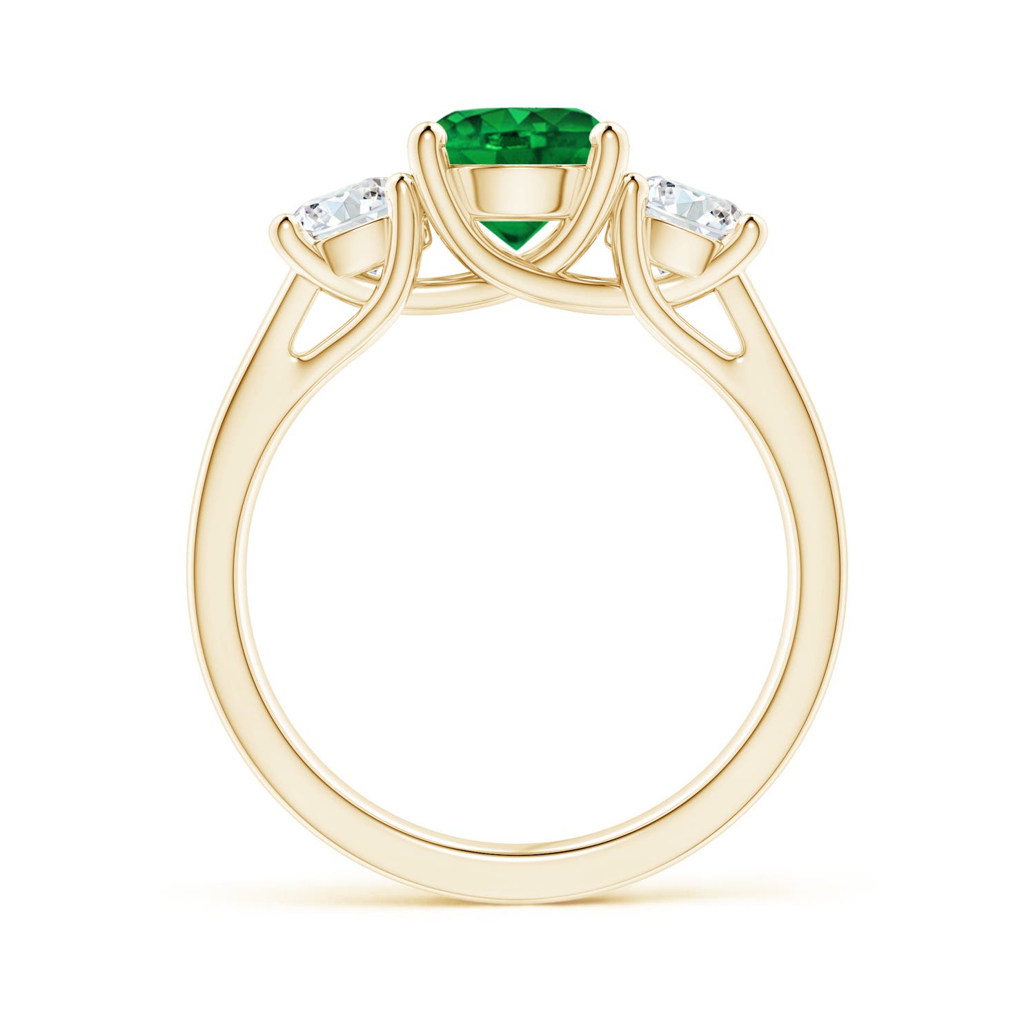 AAAA - Emerald / 1.9 CT / 14 KT Yellow Gold