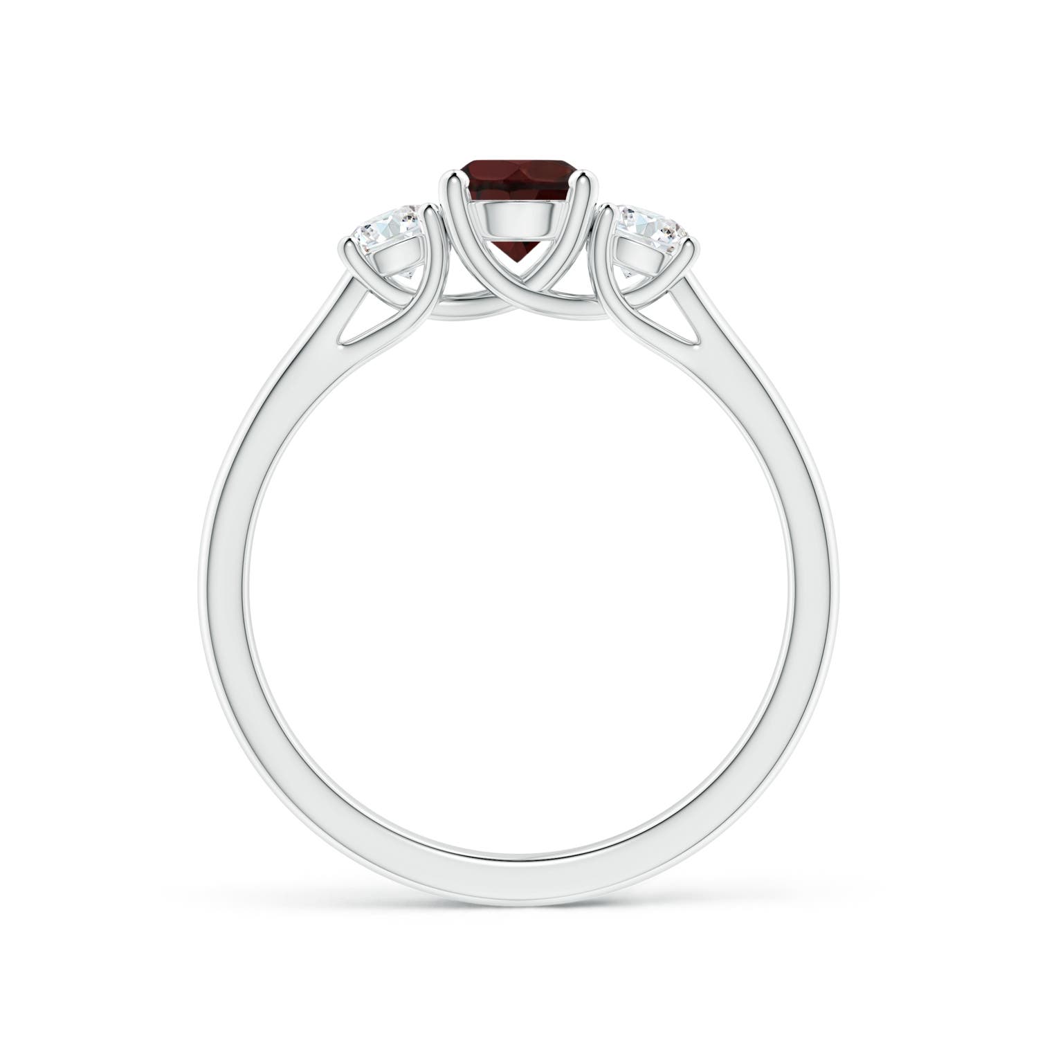 A - Garnet / 0.92 CT / 14 KT White Gold