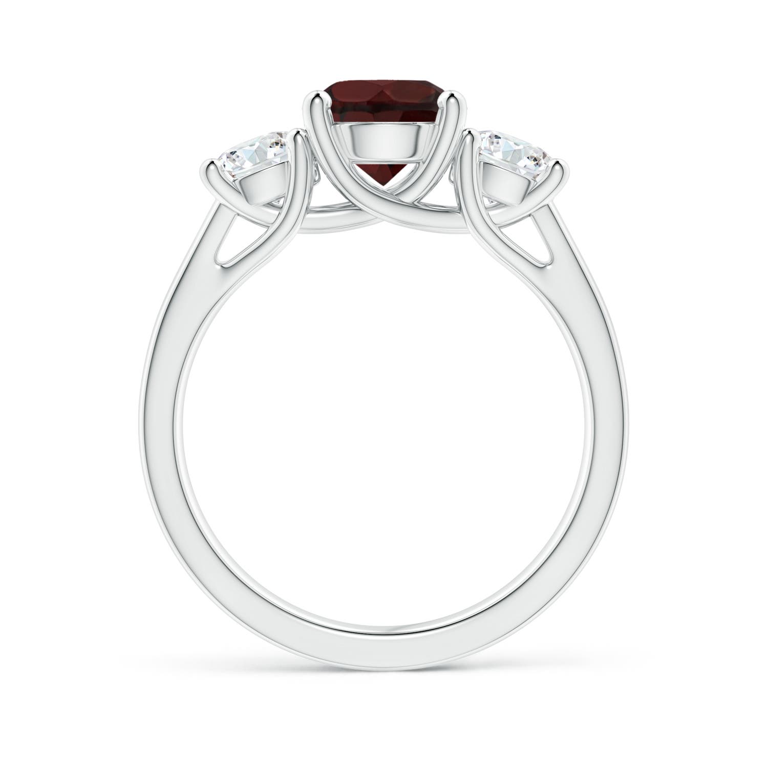 A - Garnet / 2.2 CT / 14 KT White Gold