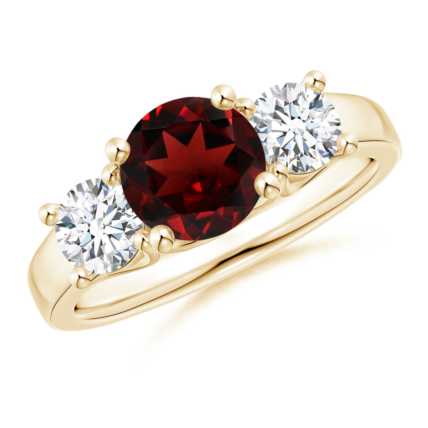 AAA - Garnet / 2.2 CT / 14 KT Yellow Gold