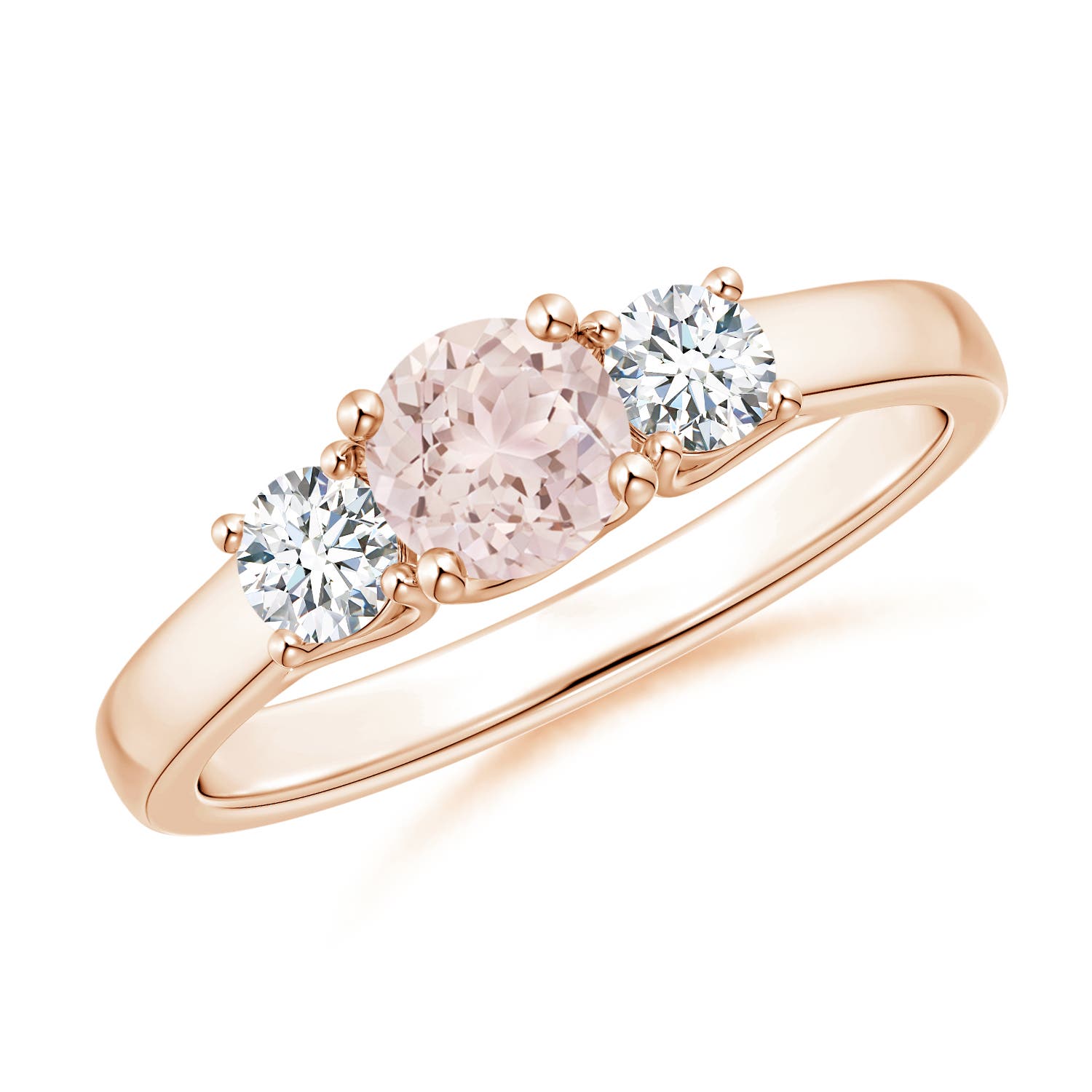 A - Morganite / 0.74 CT / 14 KT Rose Gold