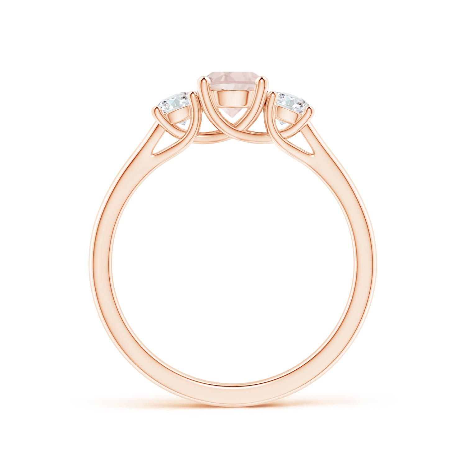 A - Morganite / 0.74 CT / 14 KT Rose Gold