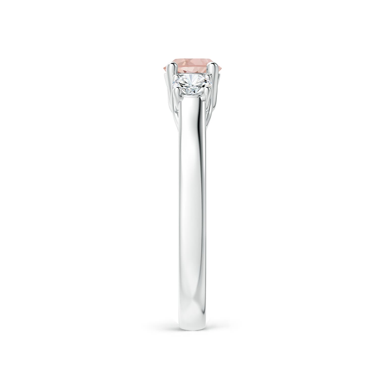 AAA - Morganite / 0.74 CT / 14 KT White Gold