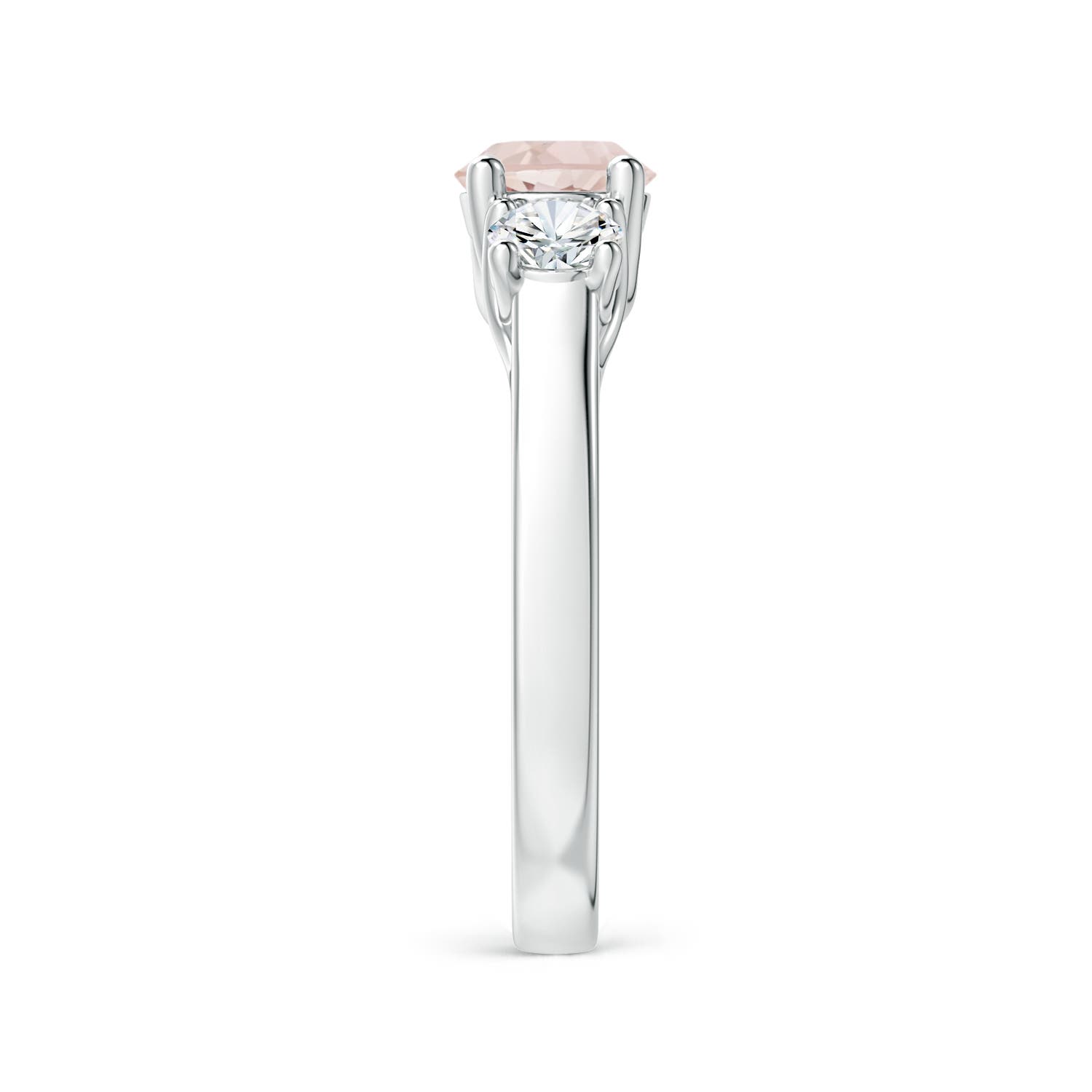 A - Morganite / 1.16 CT / 14 KT White Gold