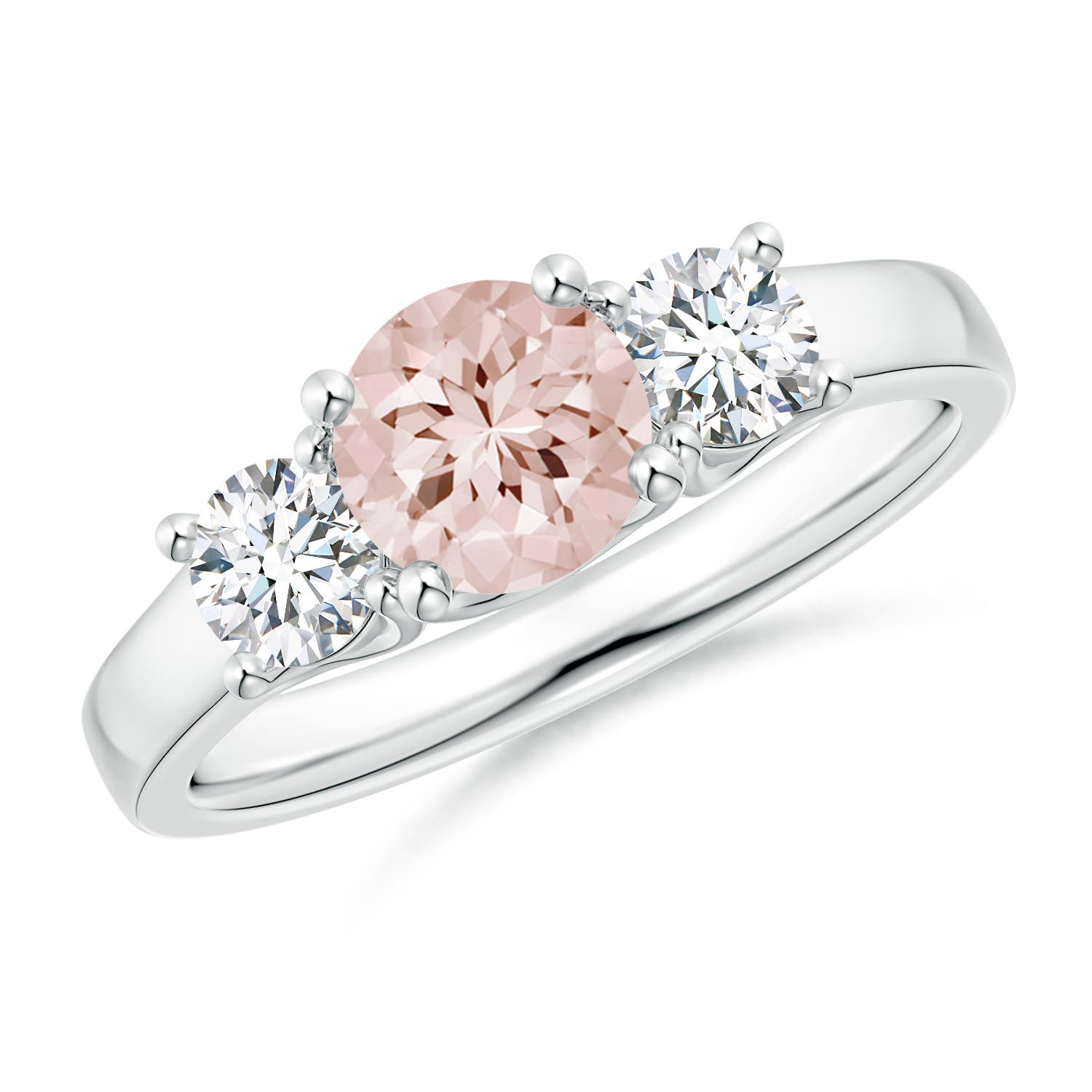 AA - Morganite / 1.16 CT / 14 KT White Gold