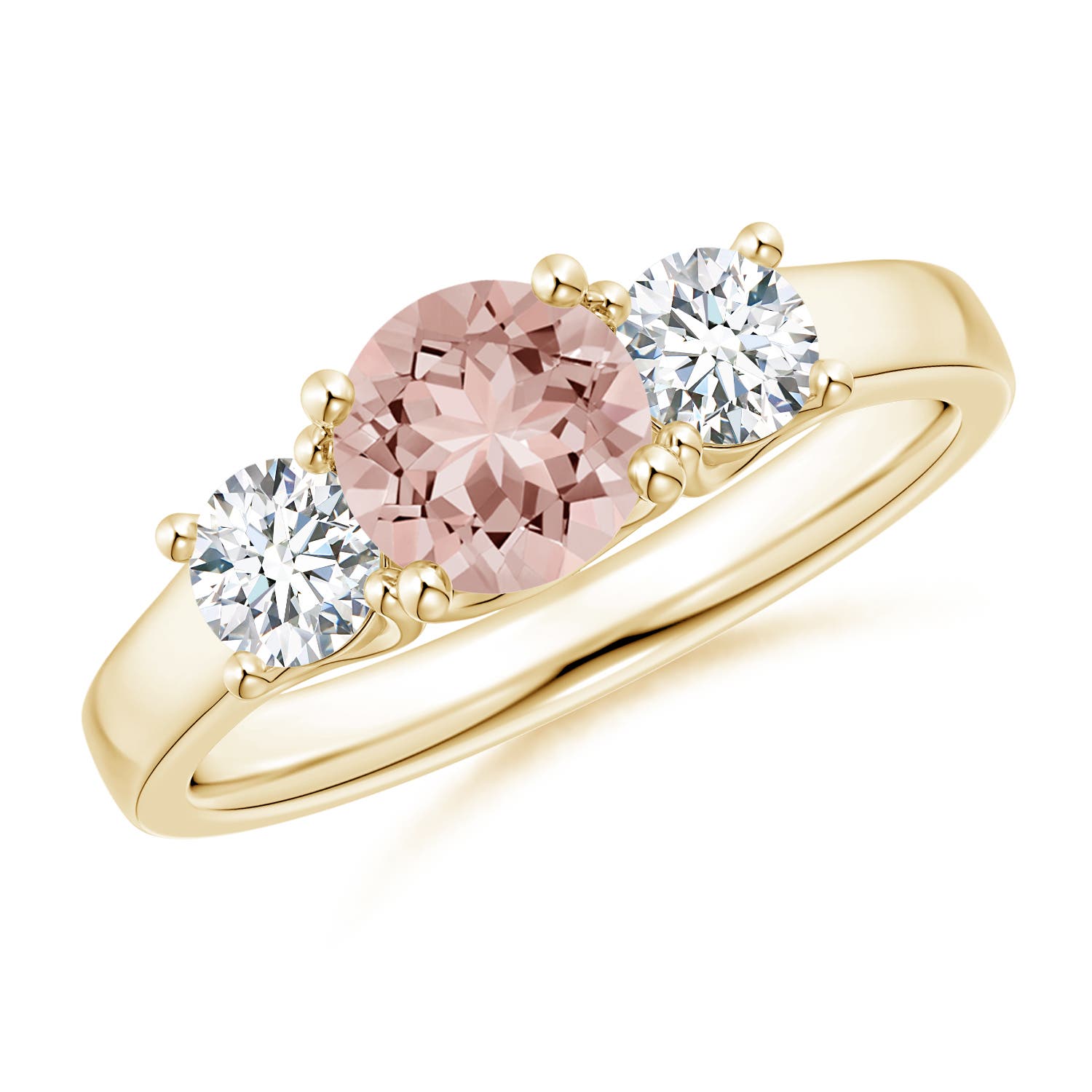 AAAA - Morganite / 1.16 CT / 14 KT Yellow Gold