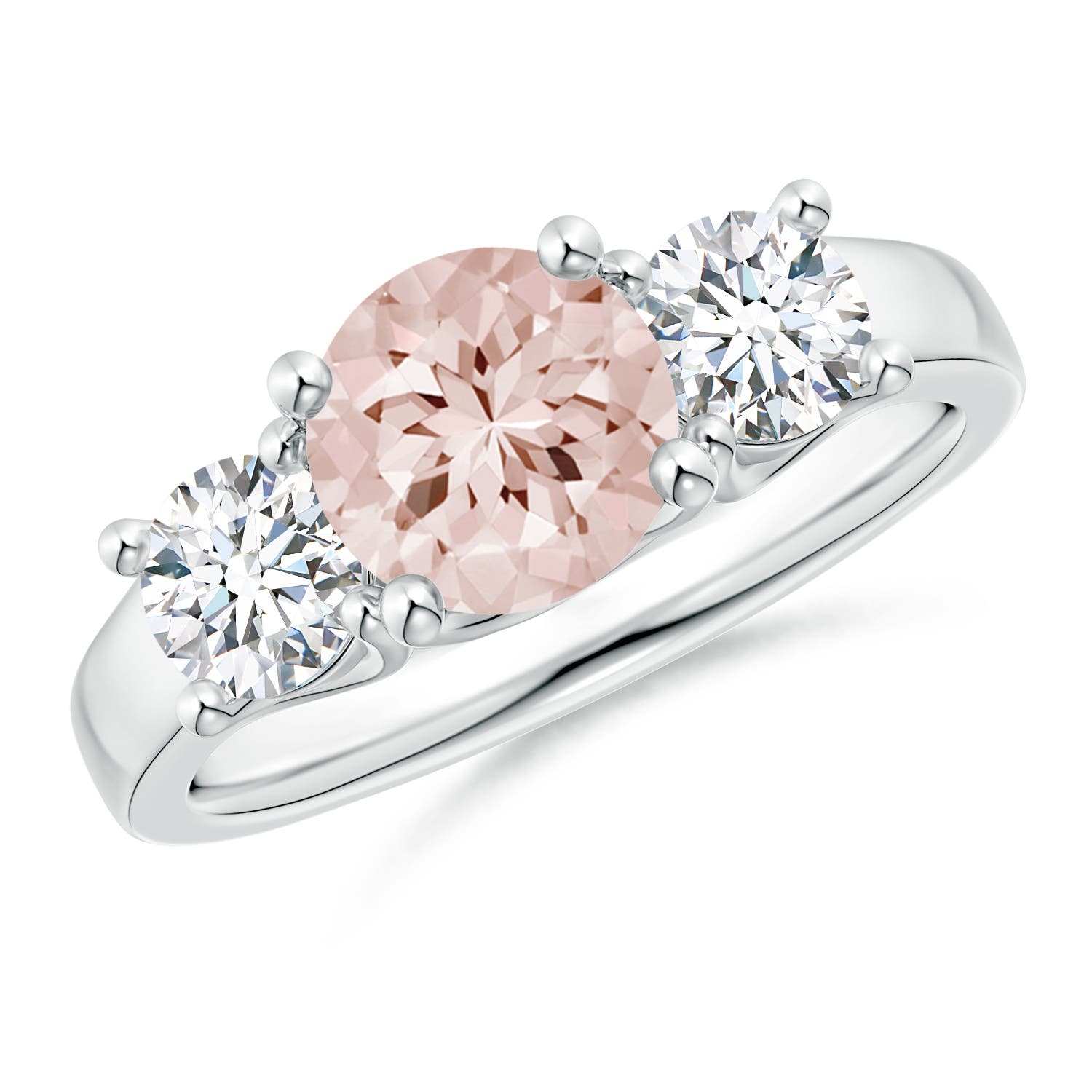 AA - Morganite / 1.8 CT / 14 KT White Gold